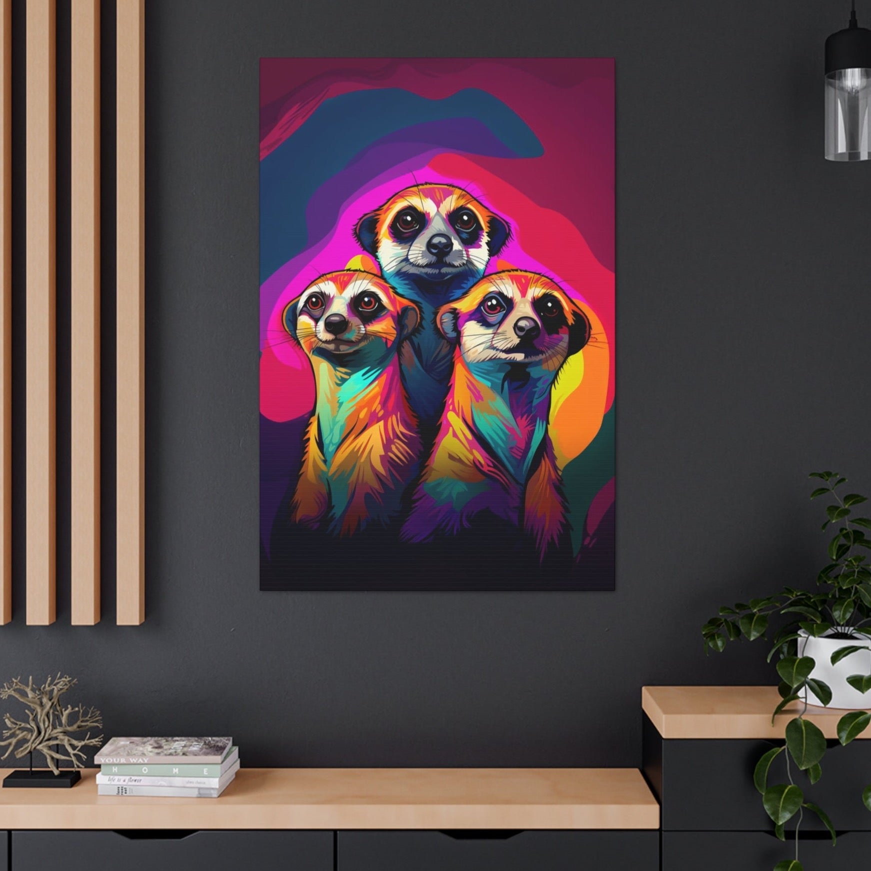 aesthetic Meerkats indoor decor,