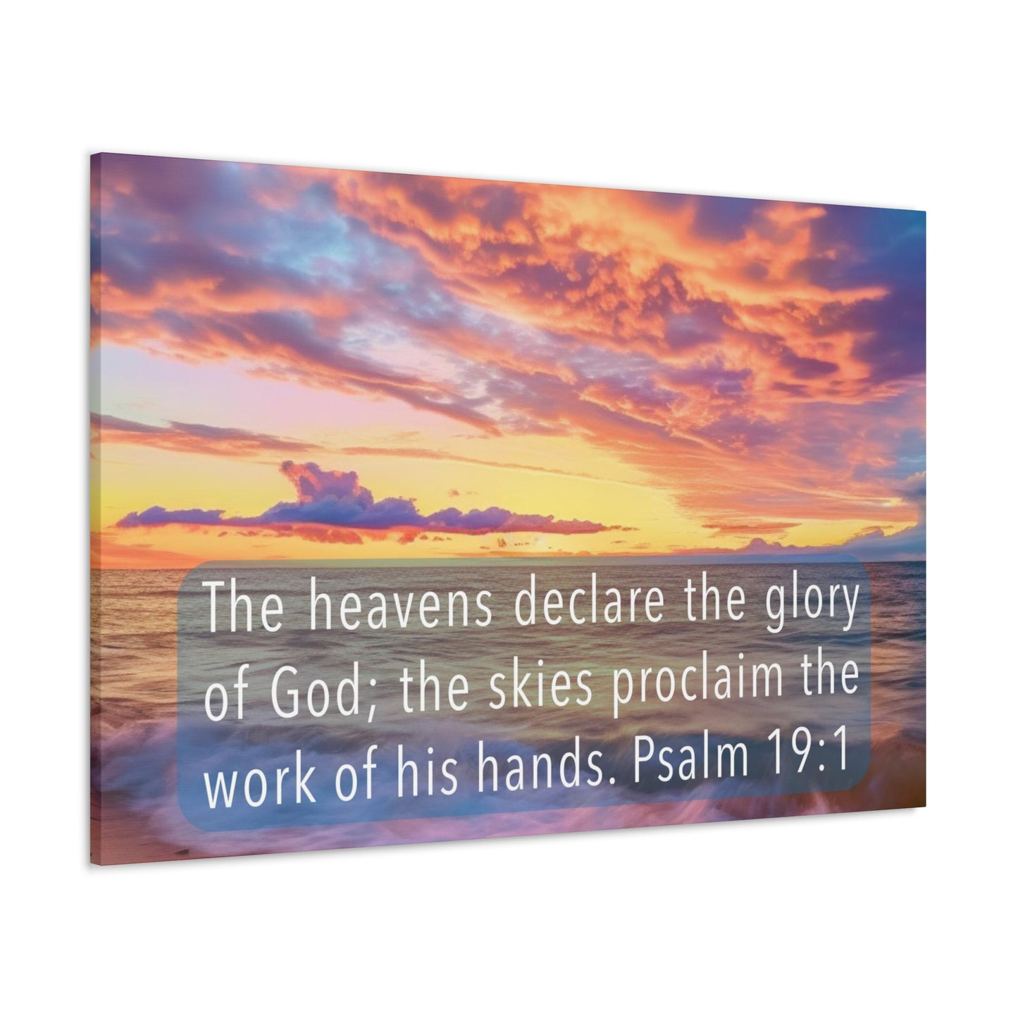 Christian wall decor gifts, the heavens declare the glory of God art wall decor