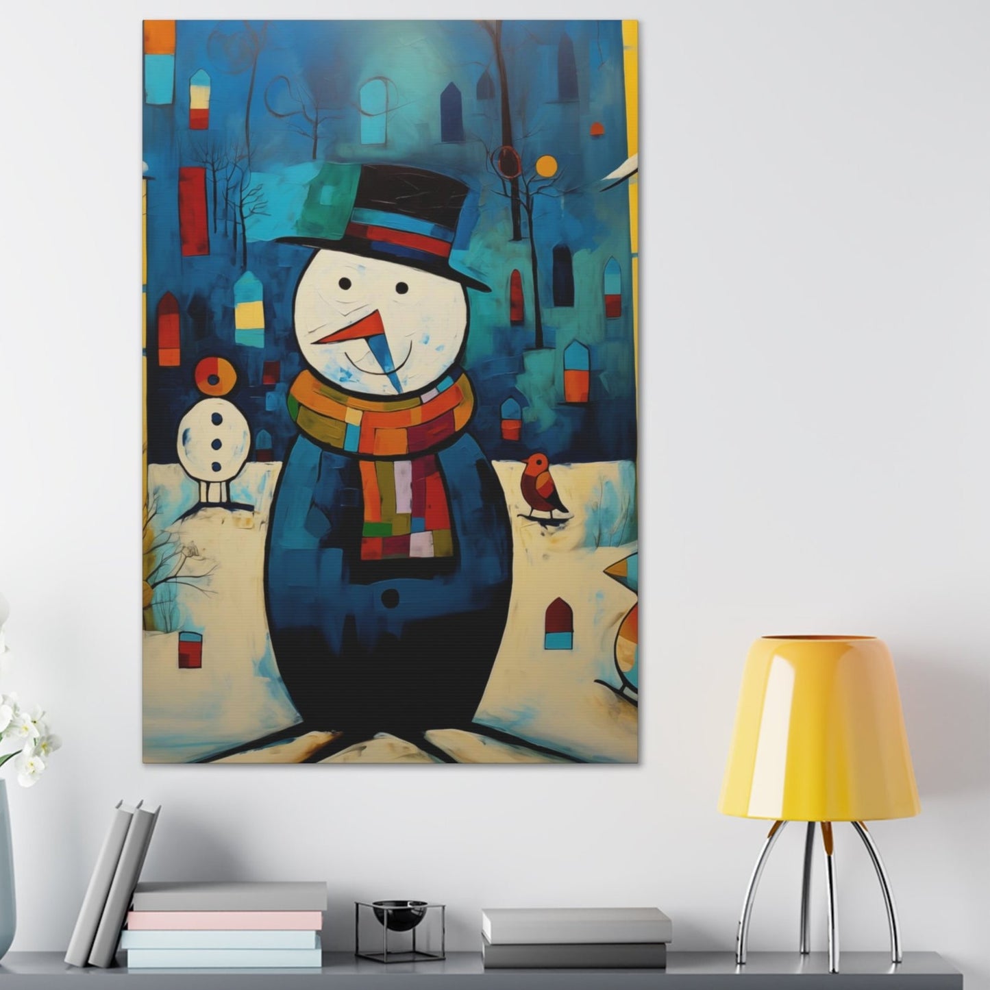 Christmas Snowman wall decor art prints