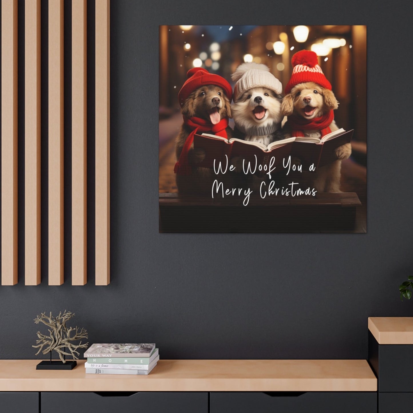 dog Christmas carolers decorations