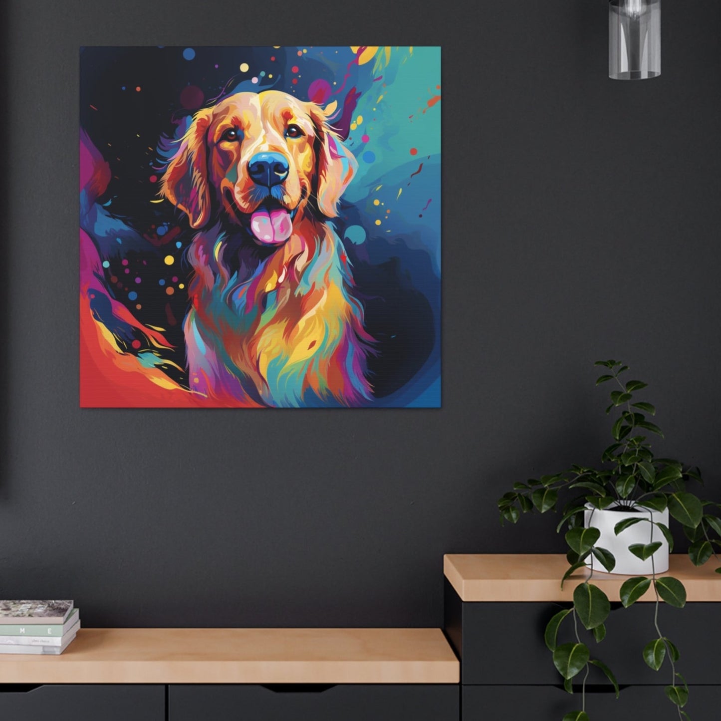 Golden Retriever modern art decor