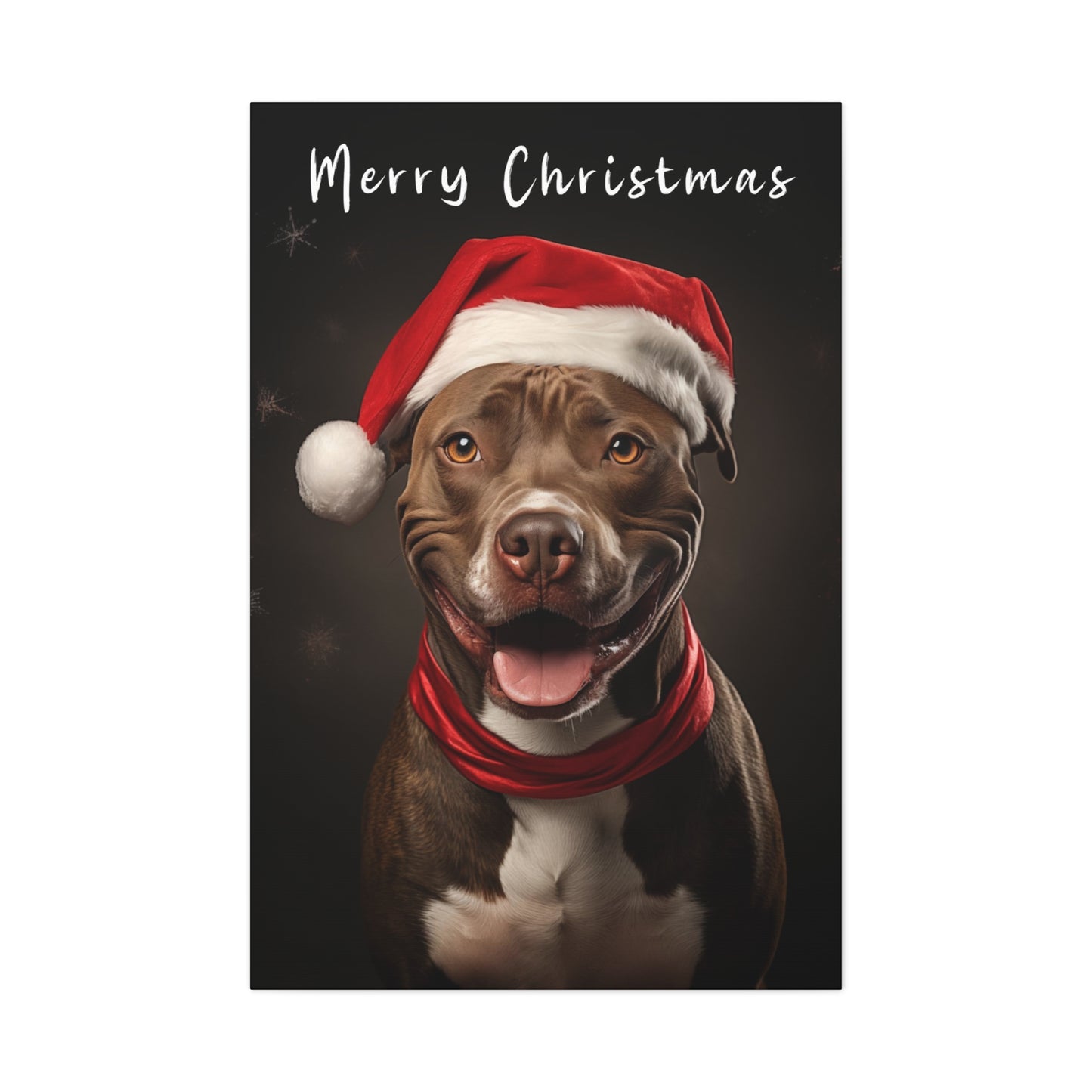 Pit Bulls Christmas wall art ideas