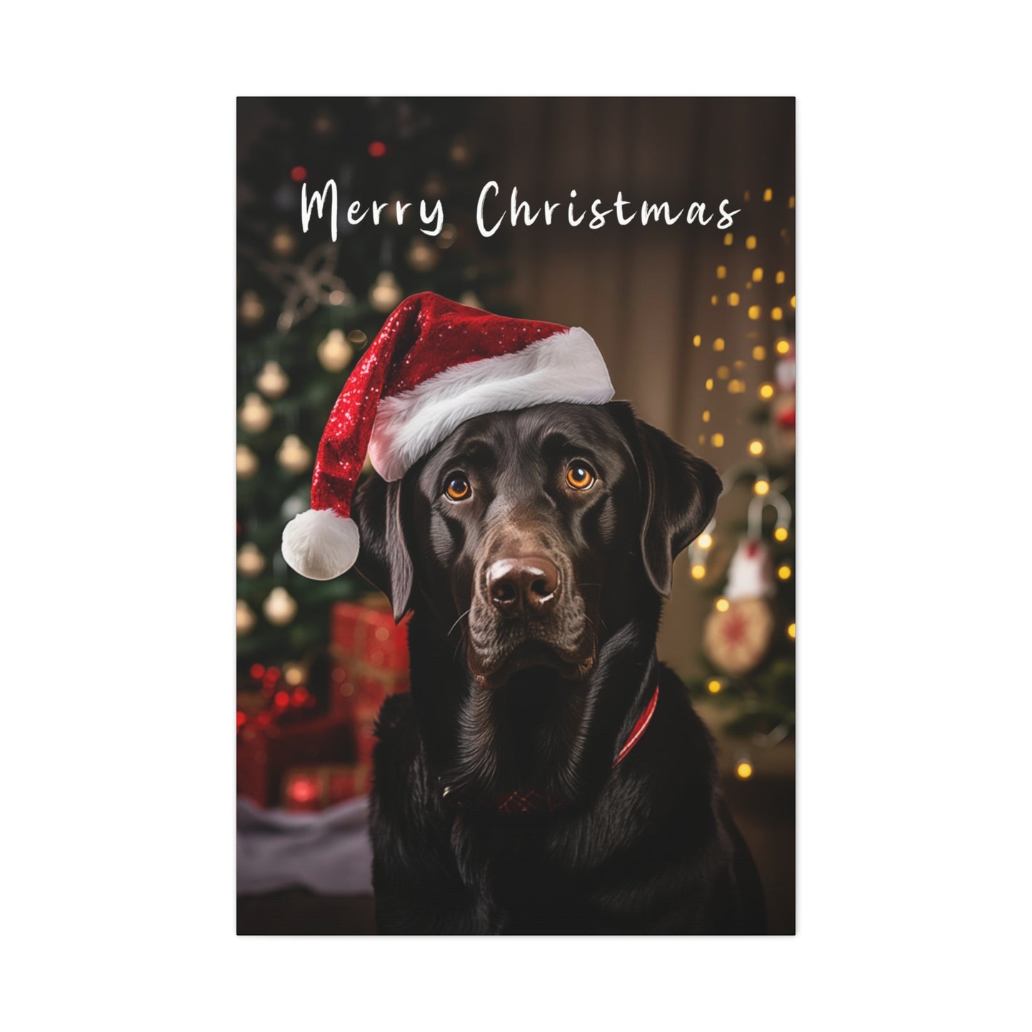 Black Lab Christmas wall art ideas