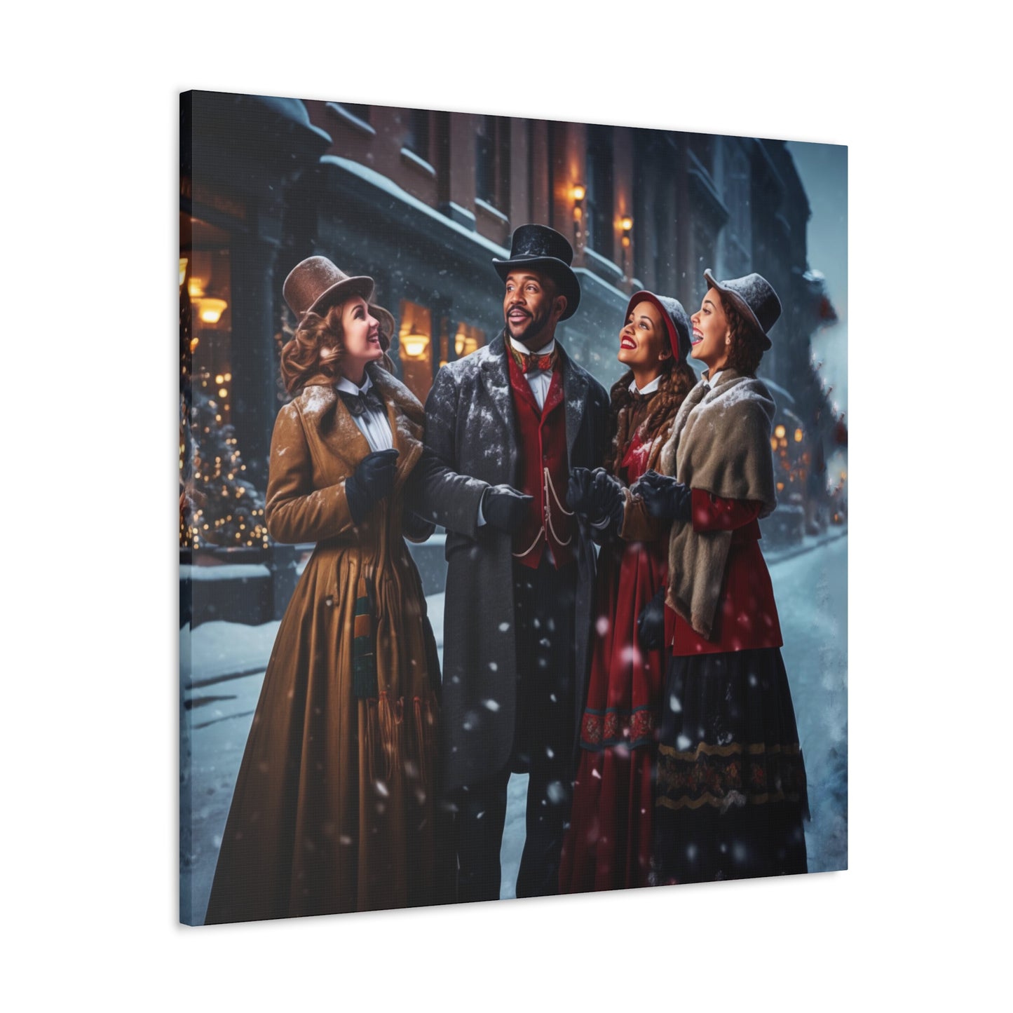 Christmas carolers wall decor
