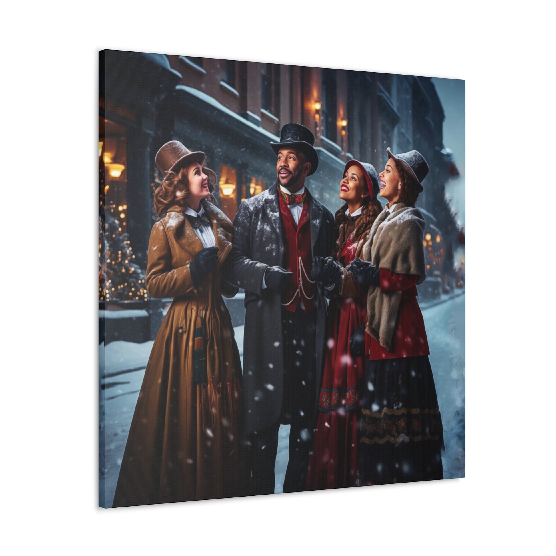 Christmas carolers wall decor