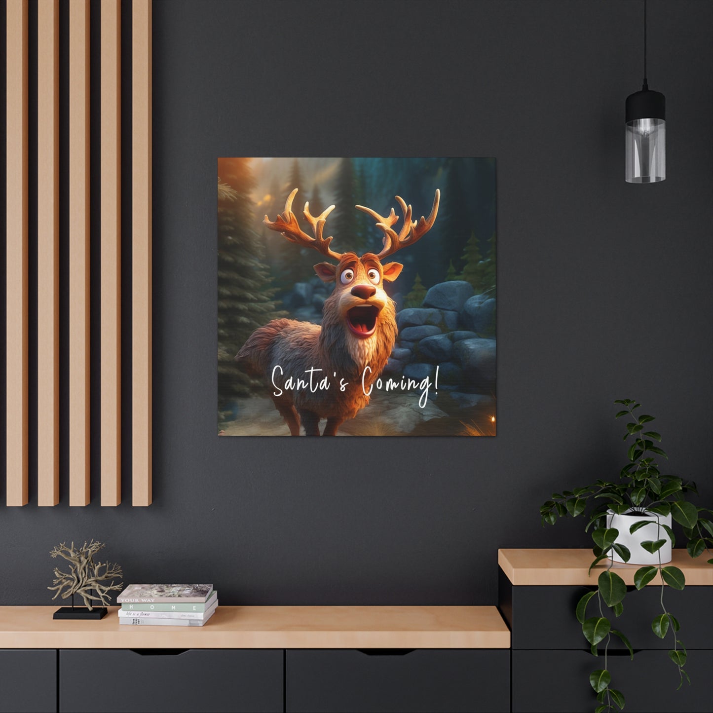 Christmas reindeer wall decor