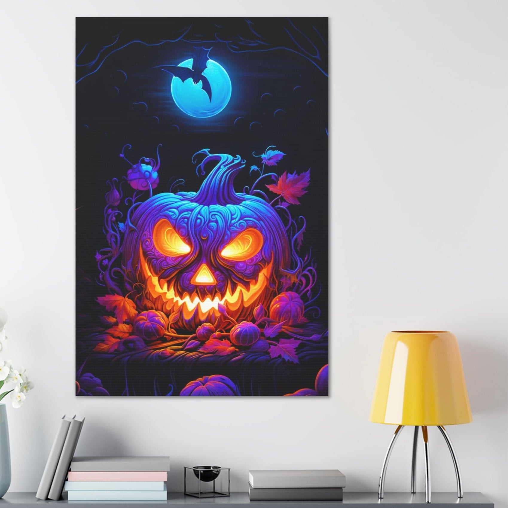 Halloween art print jack-o-lantern
