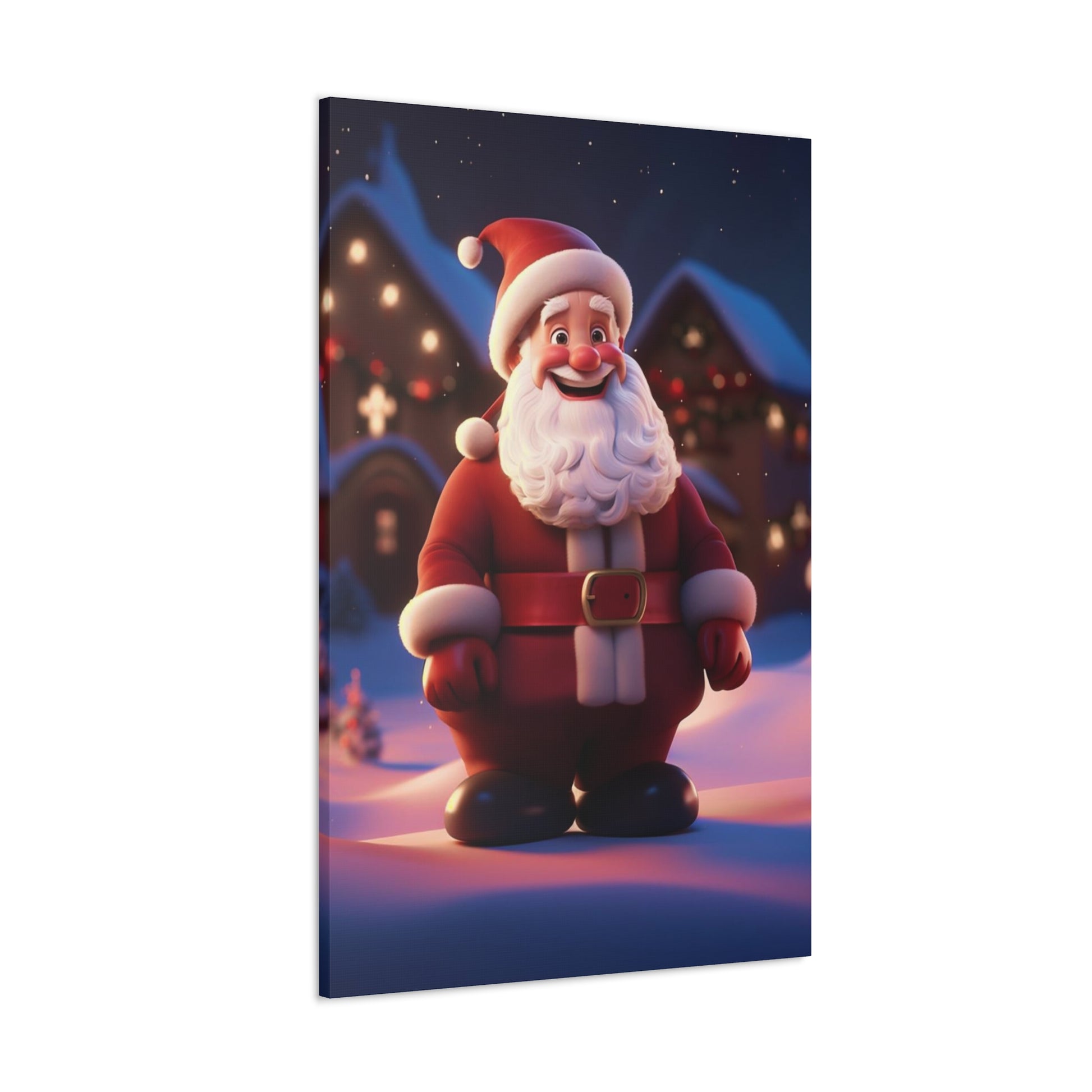 cartoon style santa claus wall decor art