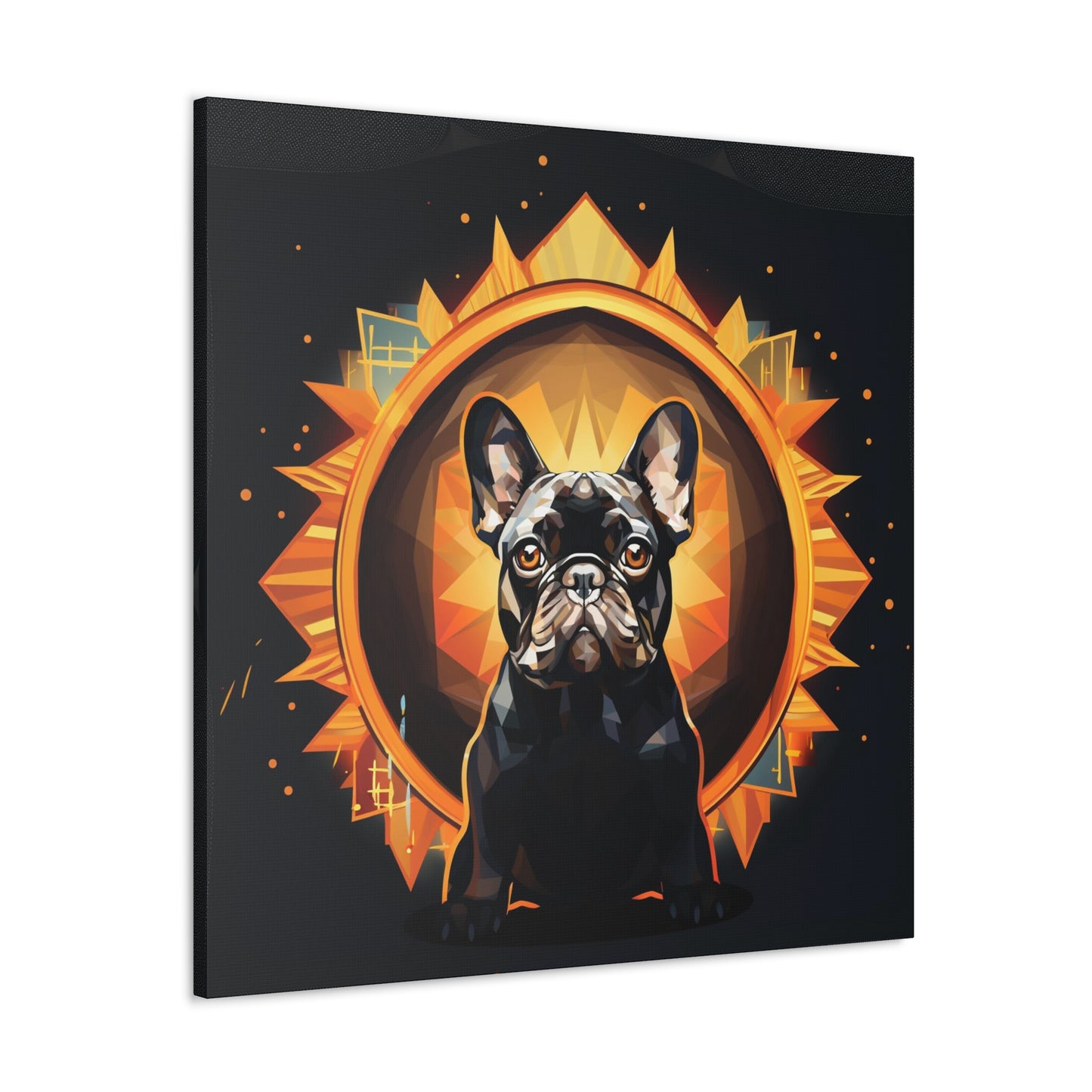 bulldog canvas wall art