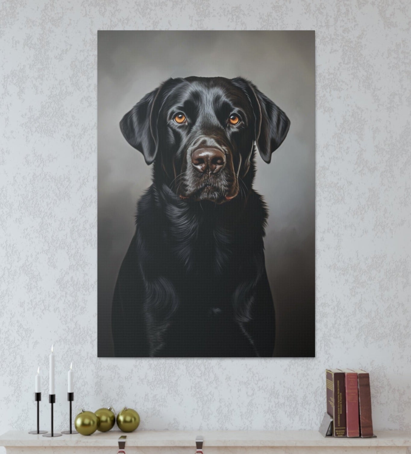 black lab art wall decor