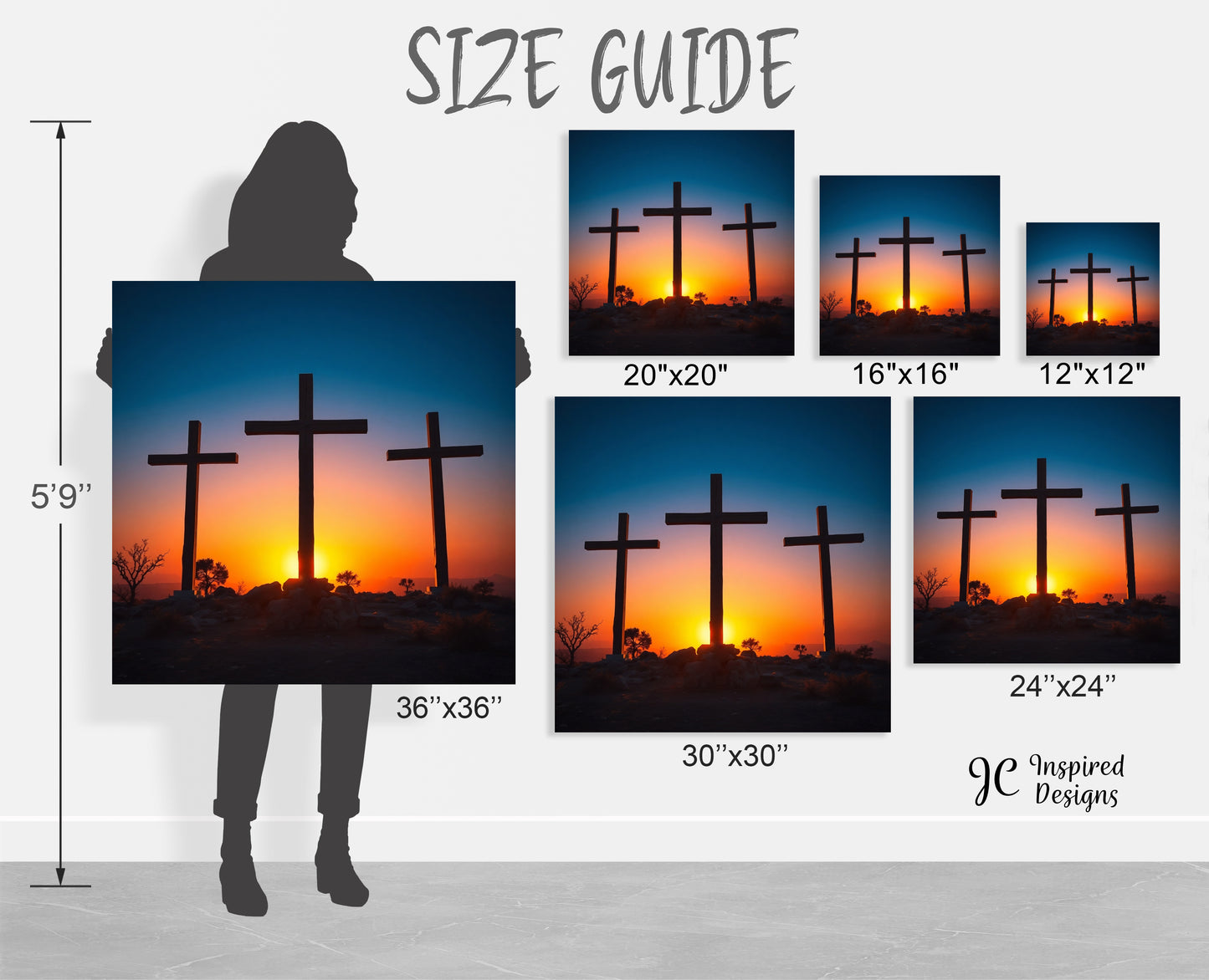 Christian art decor Easter Resurrection Day