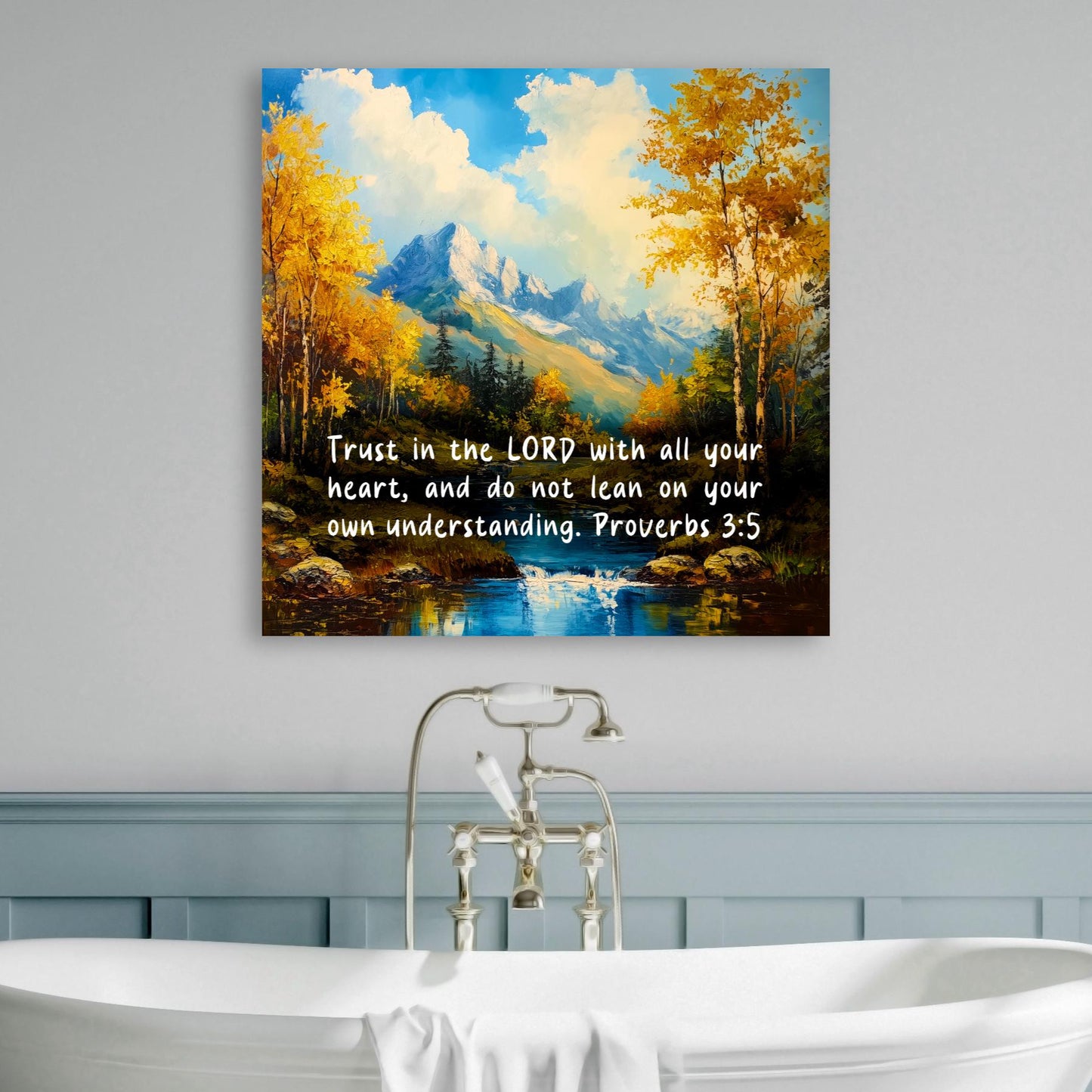 Christian picture gifts Trust in the Lord with all your heart and do not lean on your own understanding picture