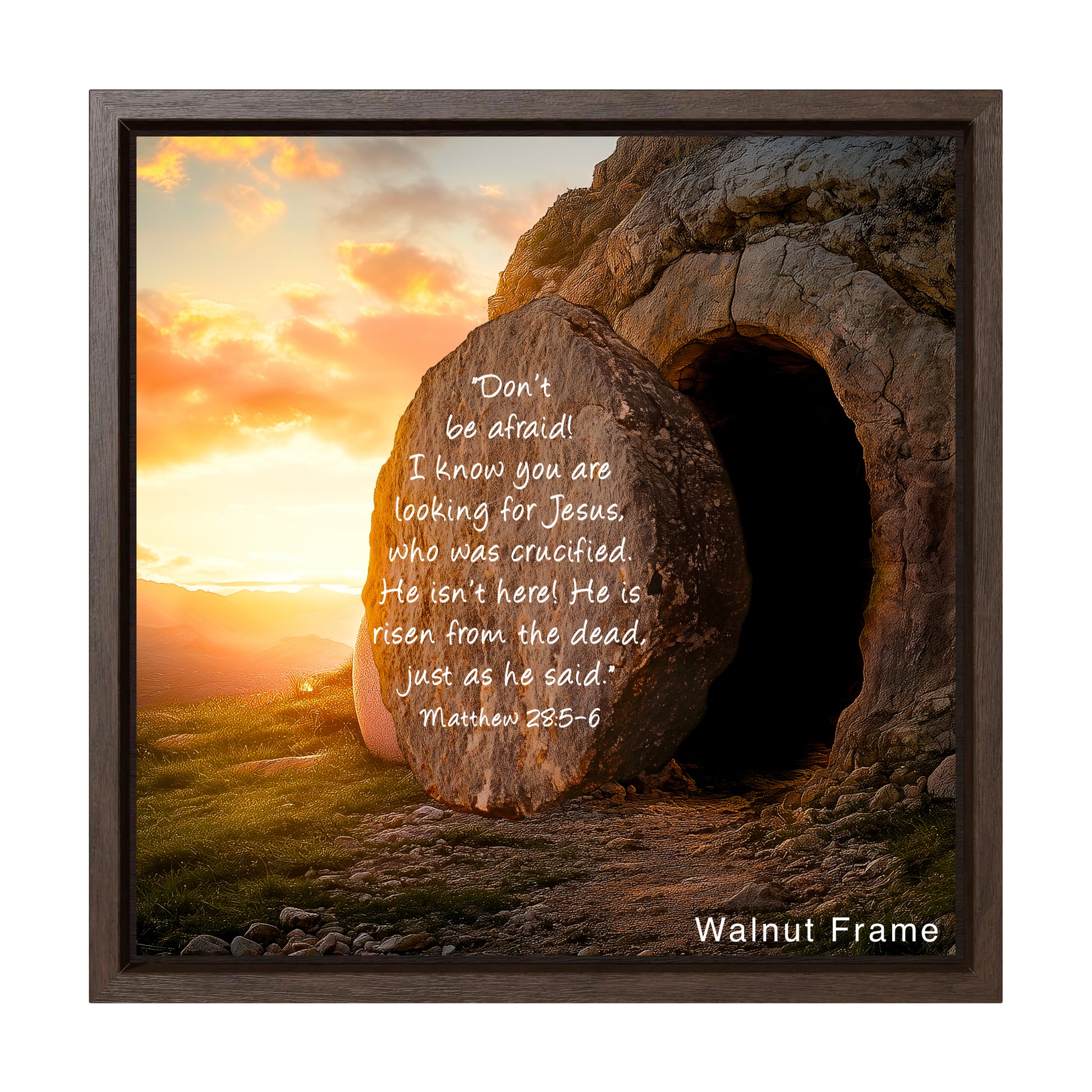 bible verse decoration Matthew 28:5-6