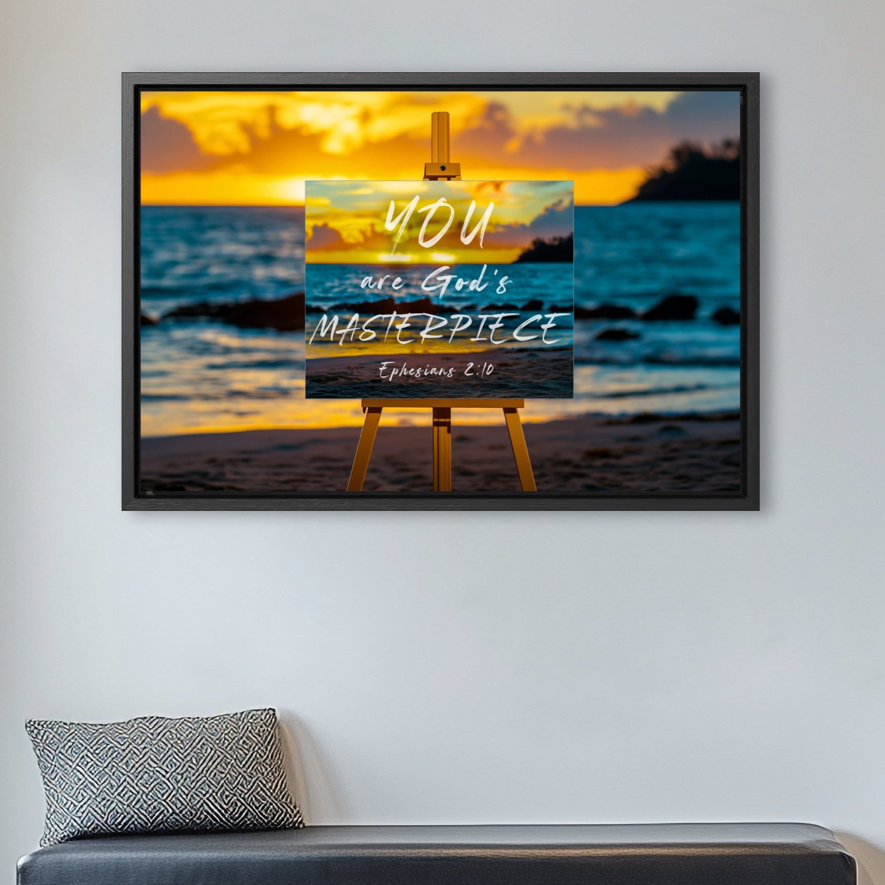 aesthetic Christian wall decor art Ephesians 2:10