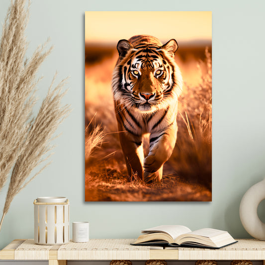beautiful tiger aesthetic wall decor painting