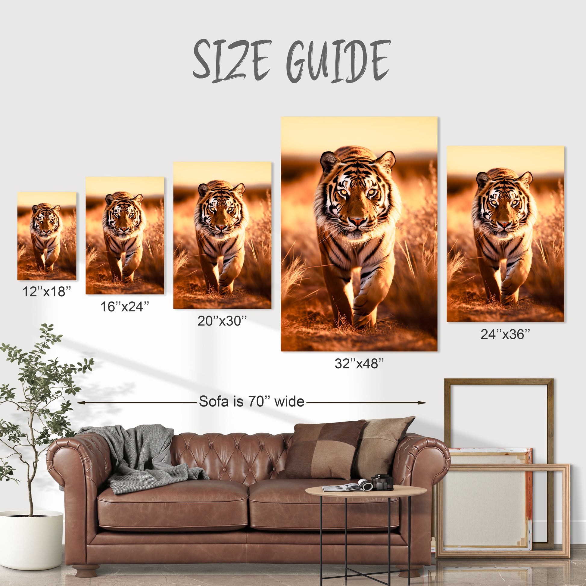 tiger wall artaesthetic tiger wall decor art