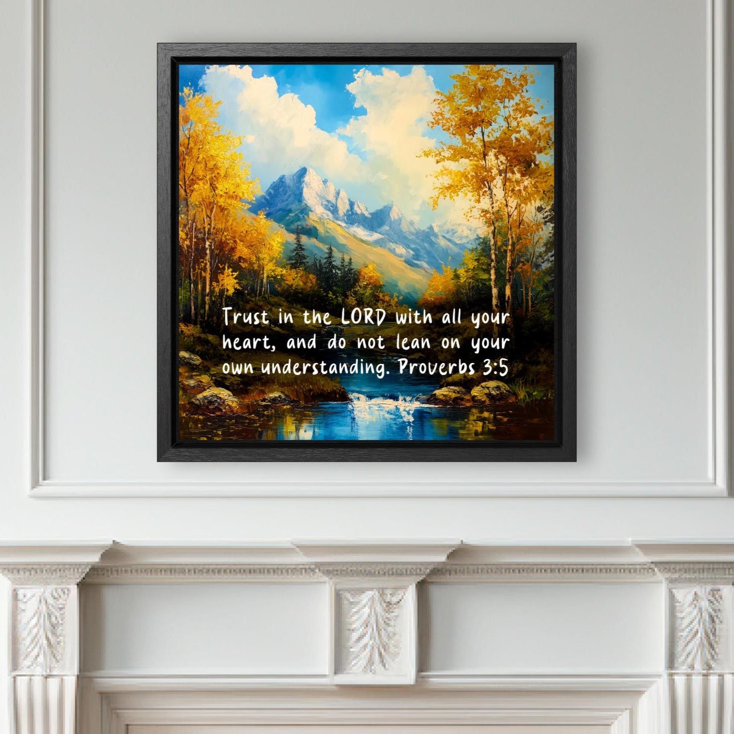 bible canvas print gallery wrap Proverbs 3:5