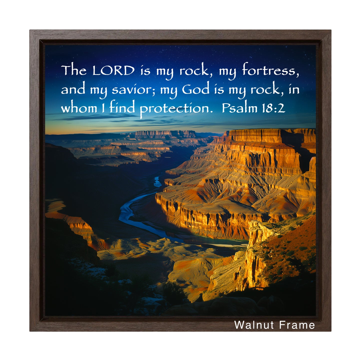 bible canvas print gallery wrap Psalm 18:2