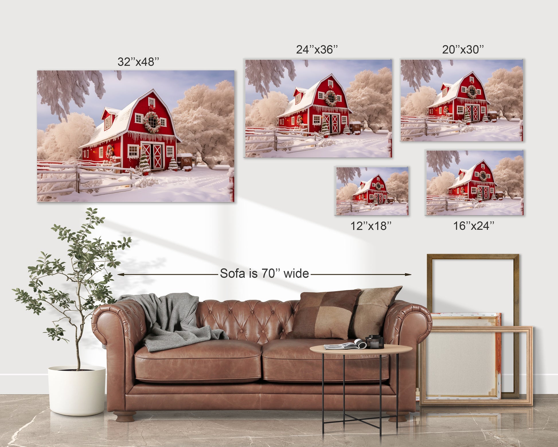 christmas red barn wall decor