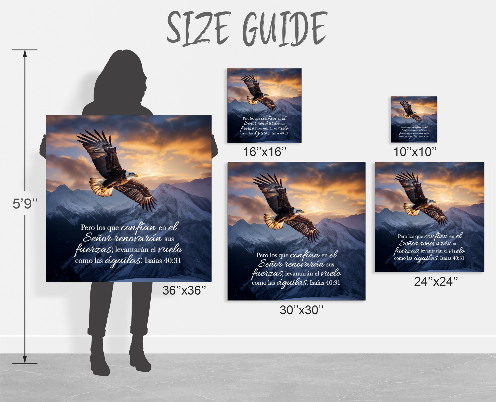 bible canvas art en espanol