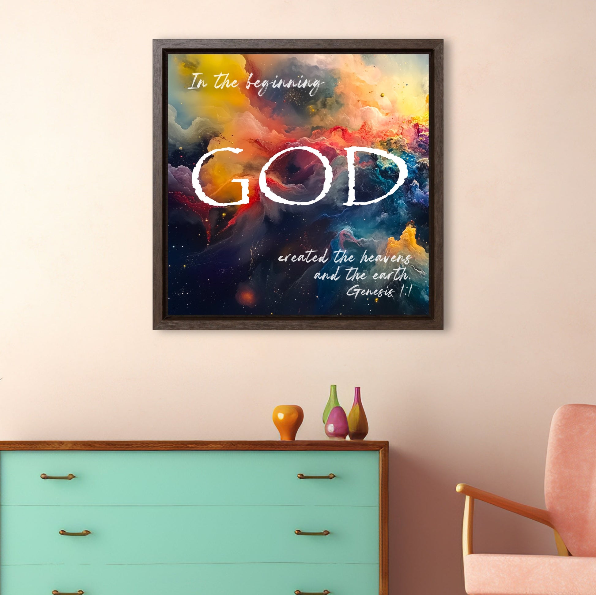 bible scripture verse quote artwork black framed