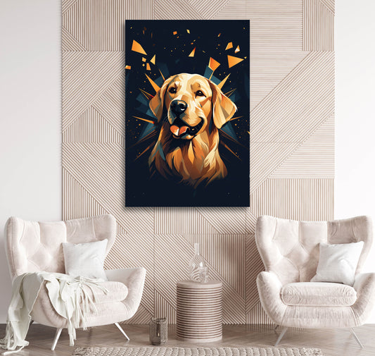 aesthetic golden retriever wall decor art deco, golden retriever art deco wall decor ideas