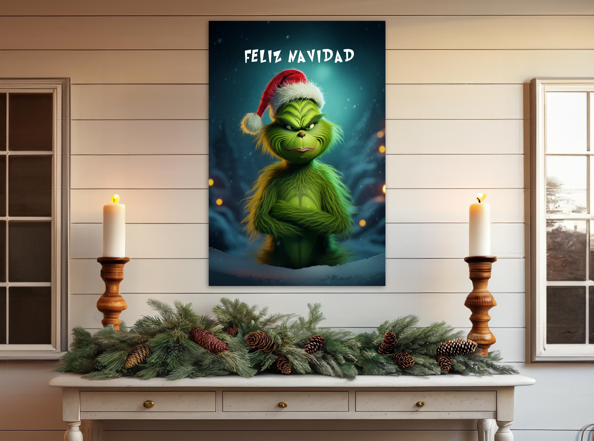 Grinch Feliz Navidad decorations