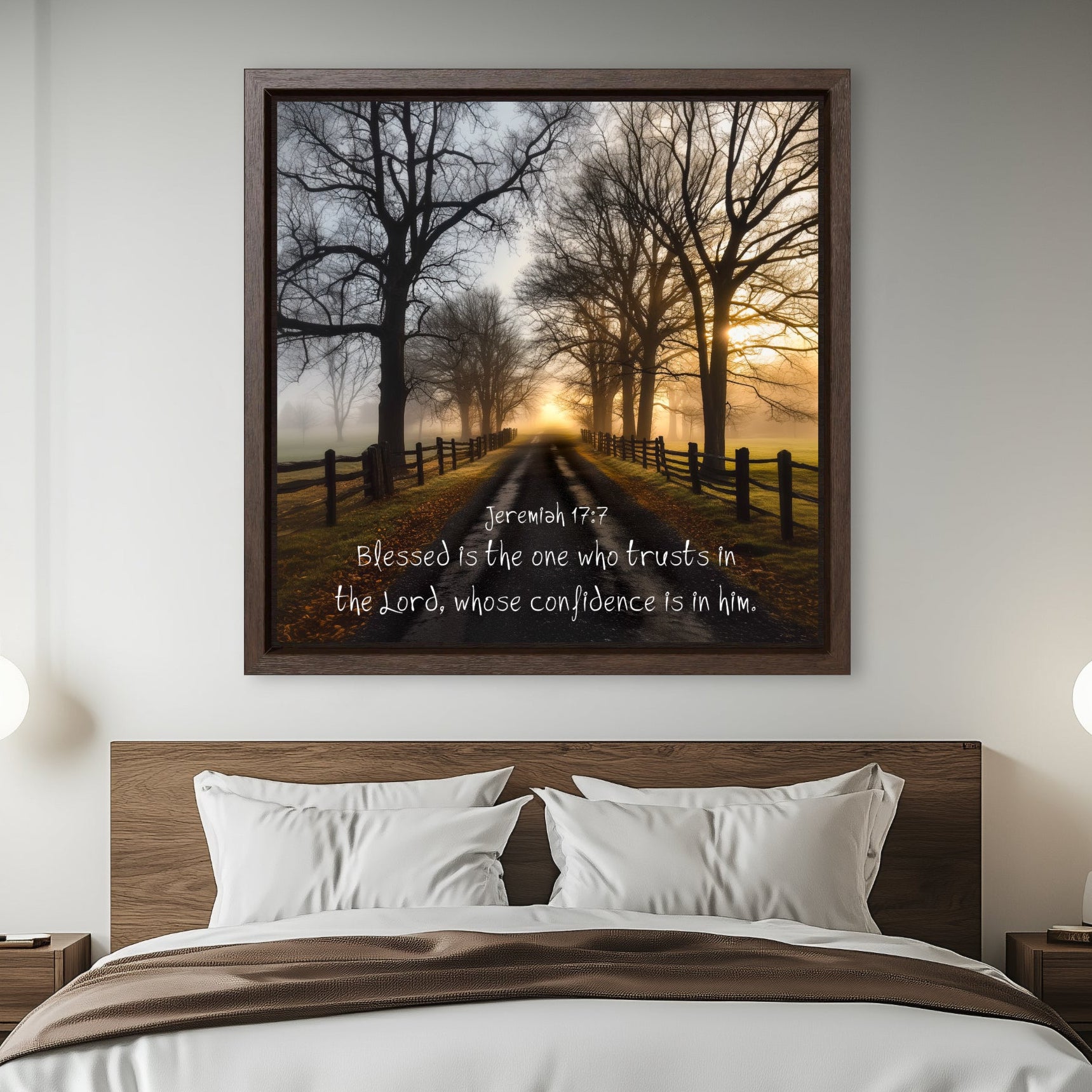 unique gift idea for christian blessed is the one who trusts in the Lord