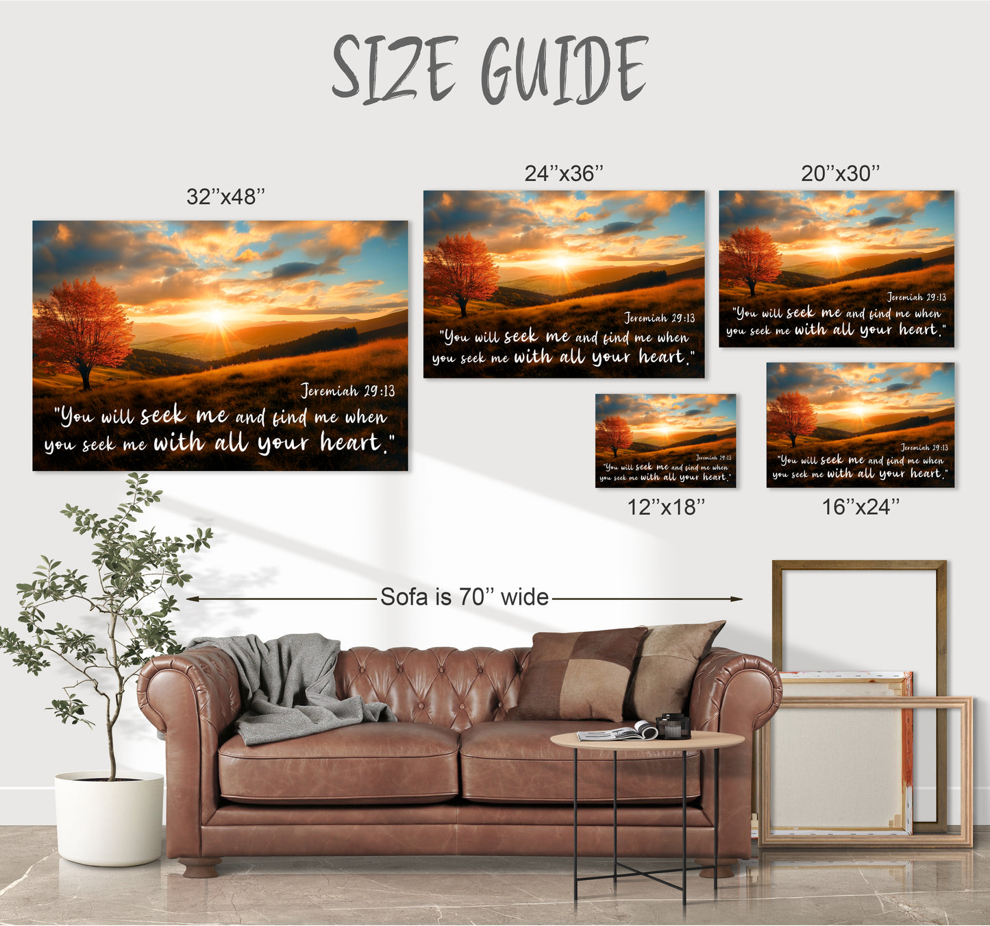 scripture quote canvas print art