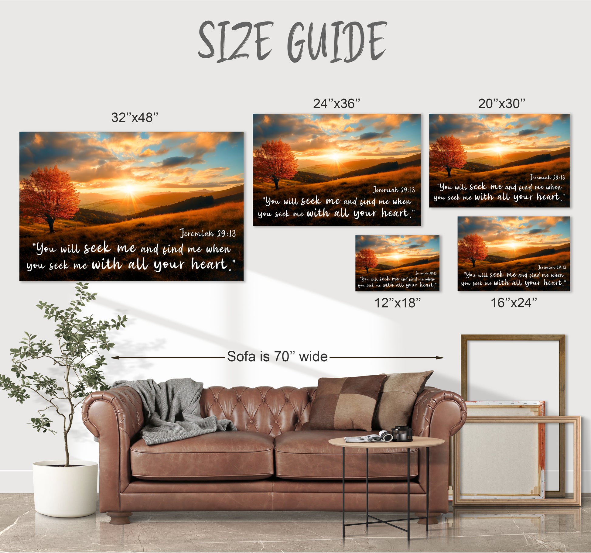 scripture quote canvas print art