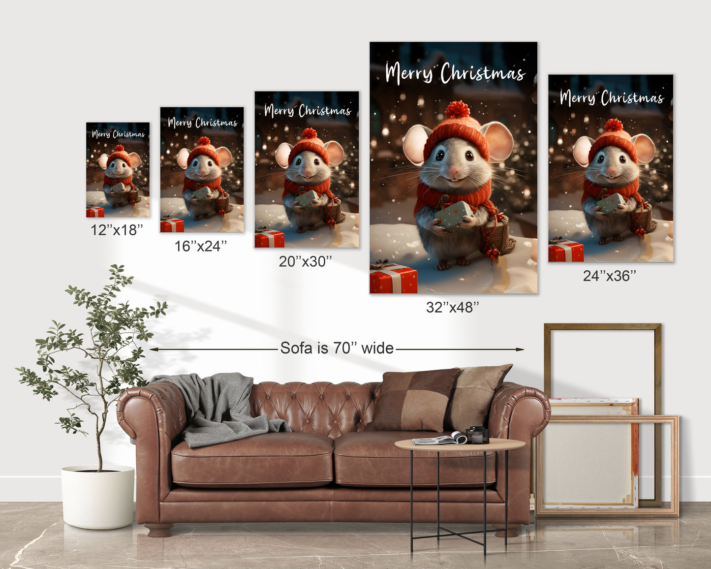 Christmas mouse decorations