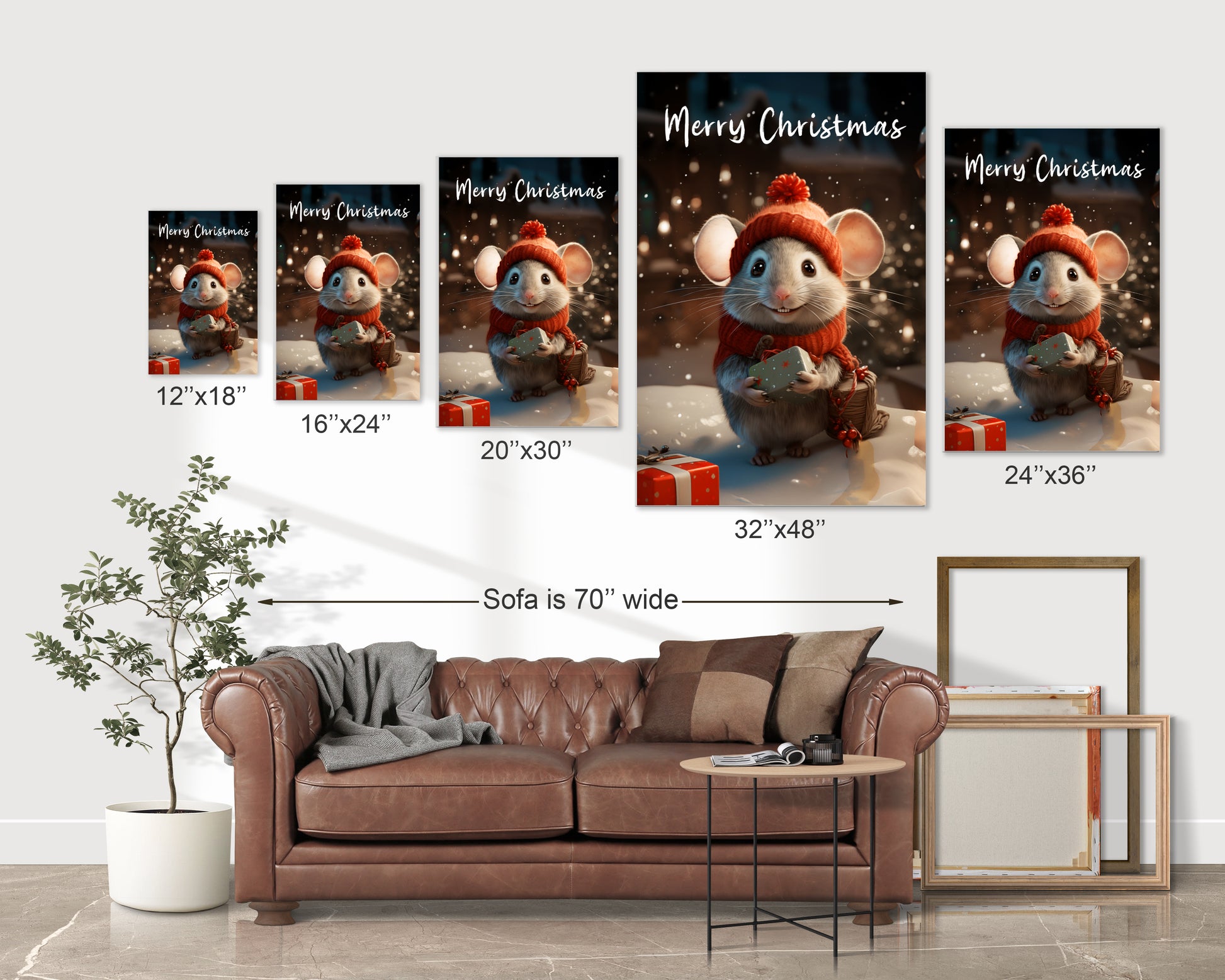 Christmas mouse decorations