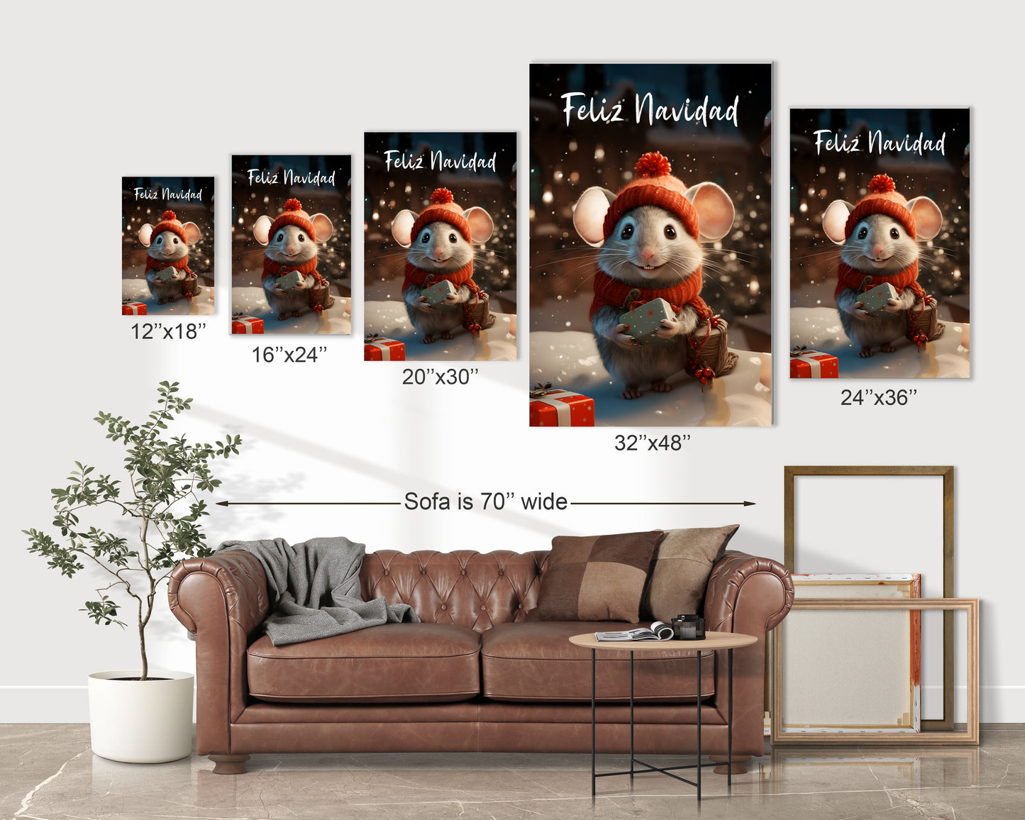 Feliz Navidad mouse decorations