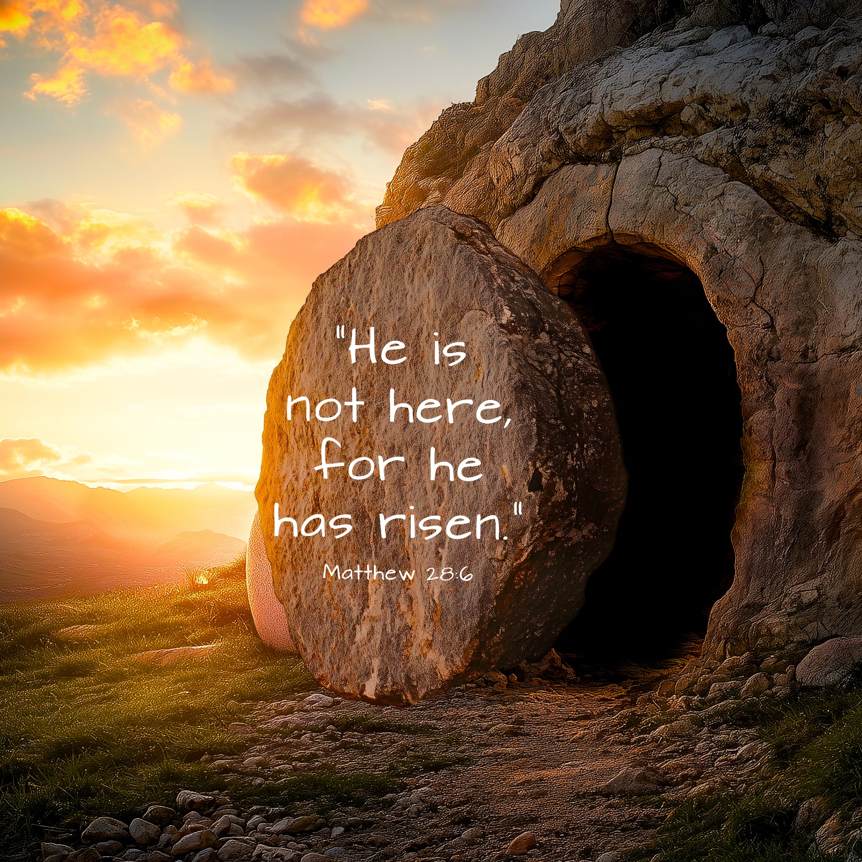 Easter resurrection aesthetic christian easter decor art gifts unframed