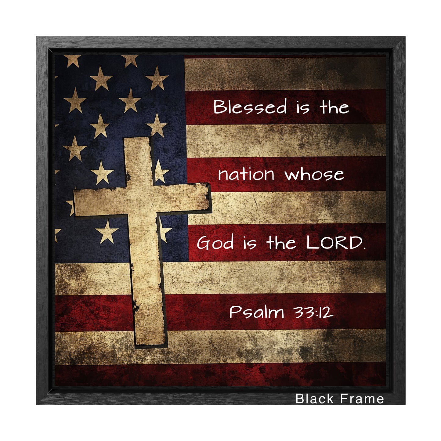 psalm 33 12 wall art decor gifts
