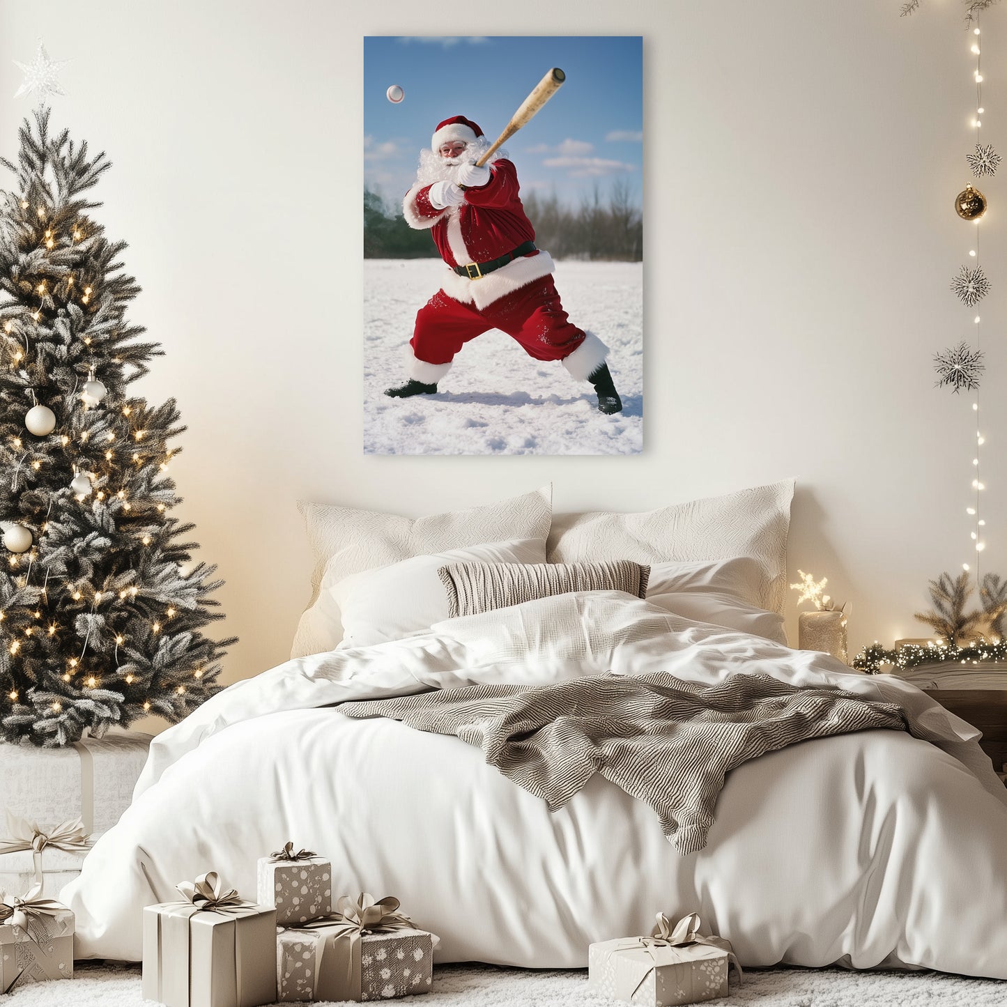 unique christmas gift idea for baseball player santa claus fan lover collector