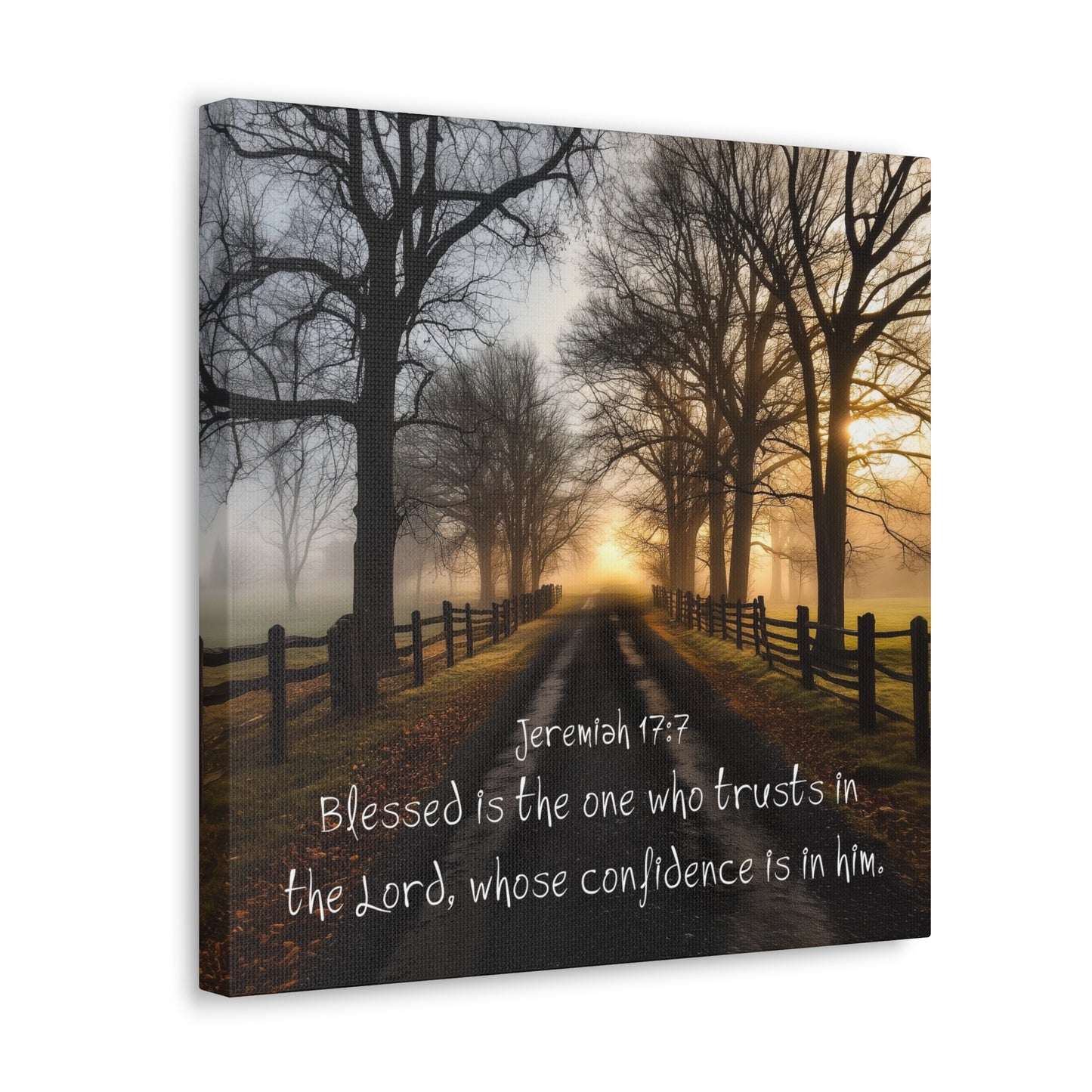 scripture quote aesthetic decoration wall hanging jeremiah 17:7