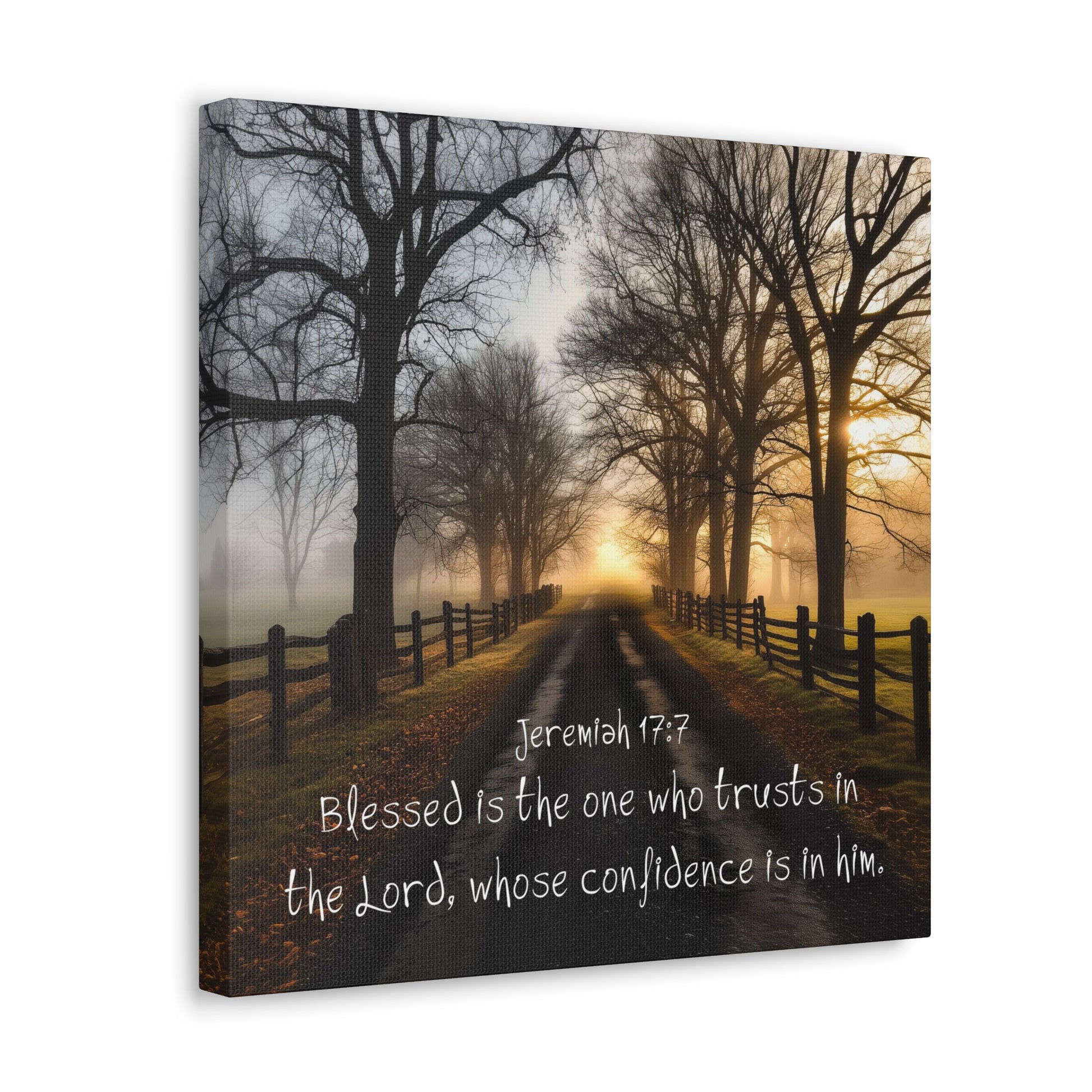 scripture quote aesthetic decoration wall hanging jeremiah 17:7