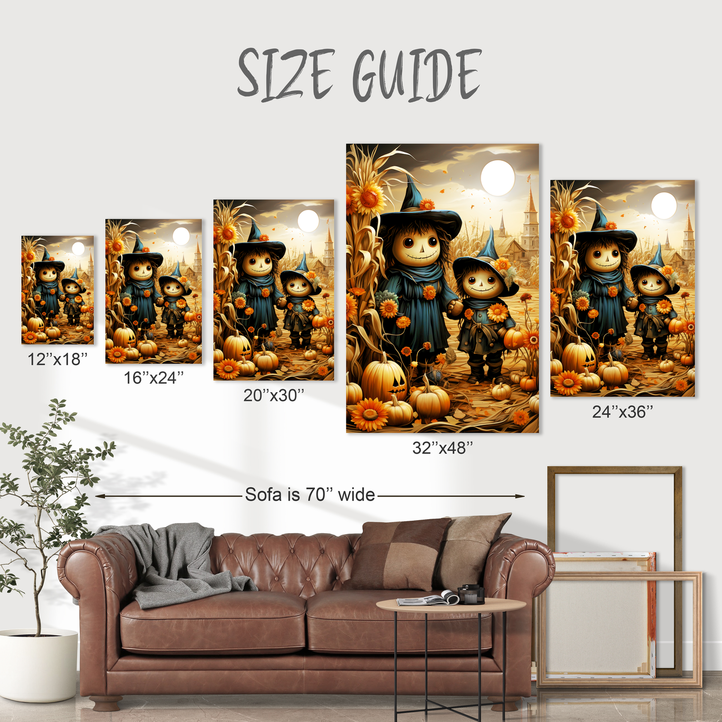 Halloween scarecrow wall decor