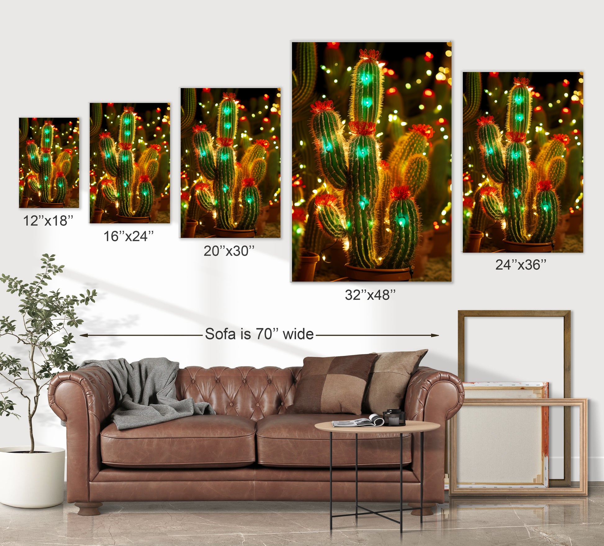 Cactus Christmas Tree art prints
