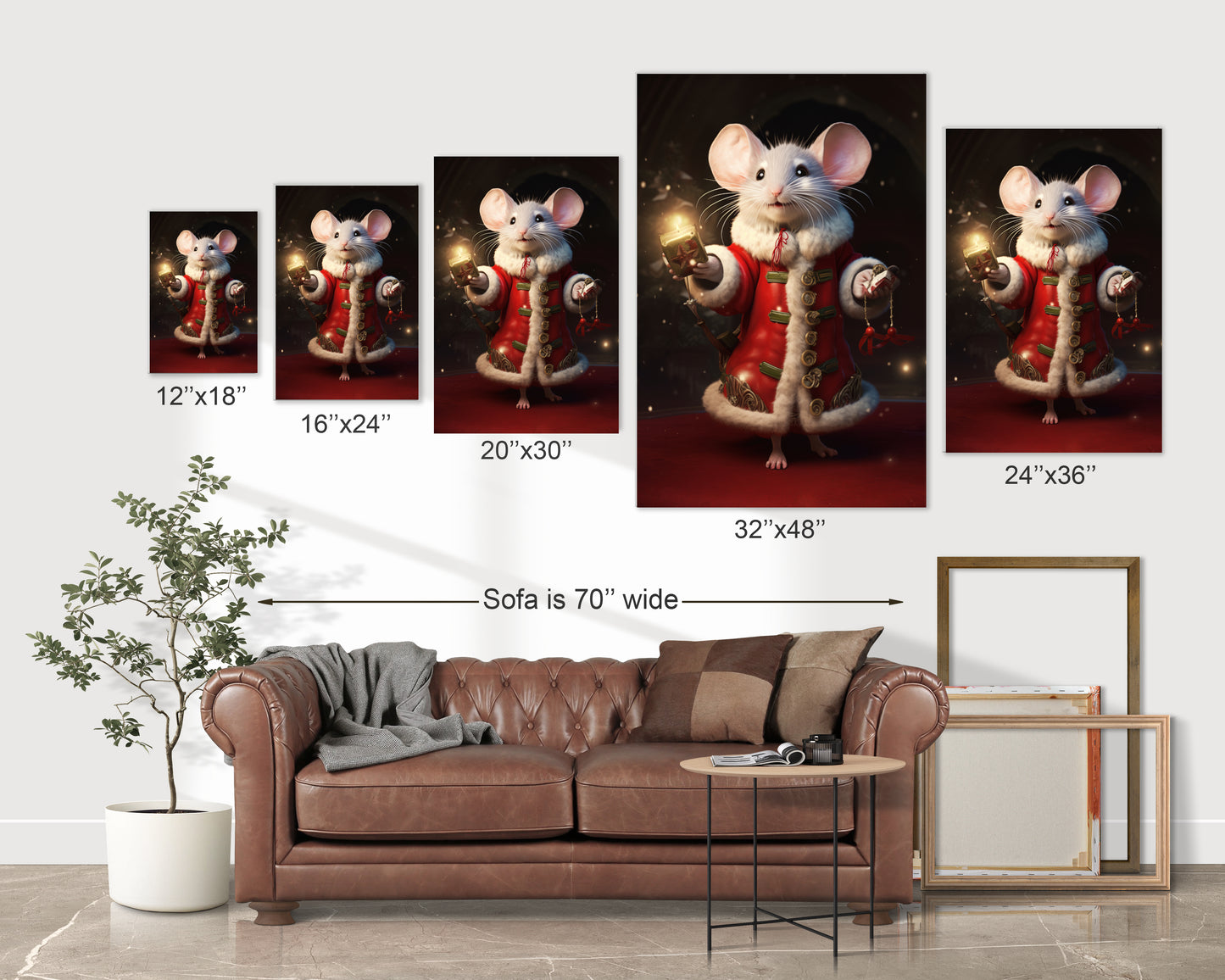 Christmas mouse decorations