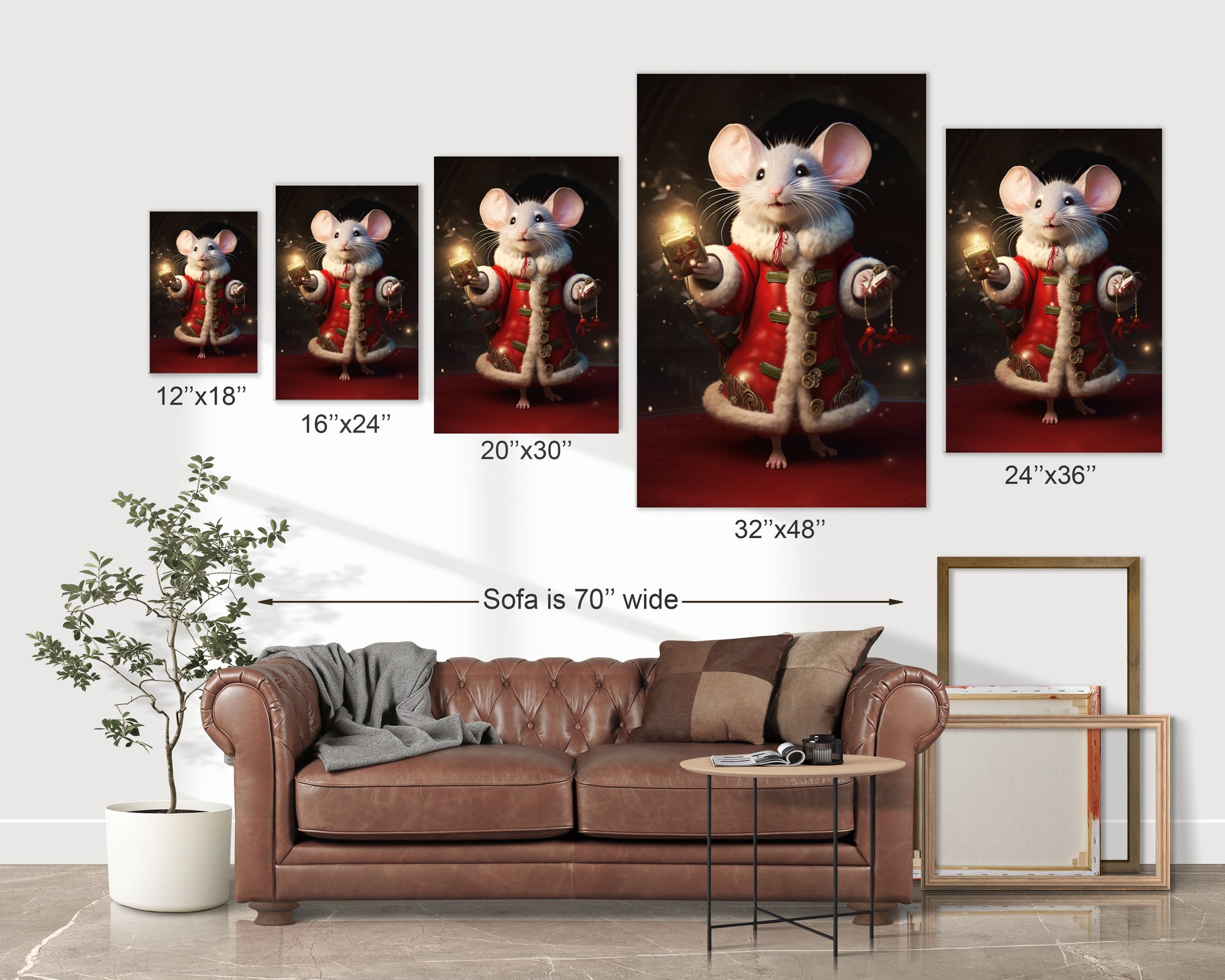 Christmas mouse decorations