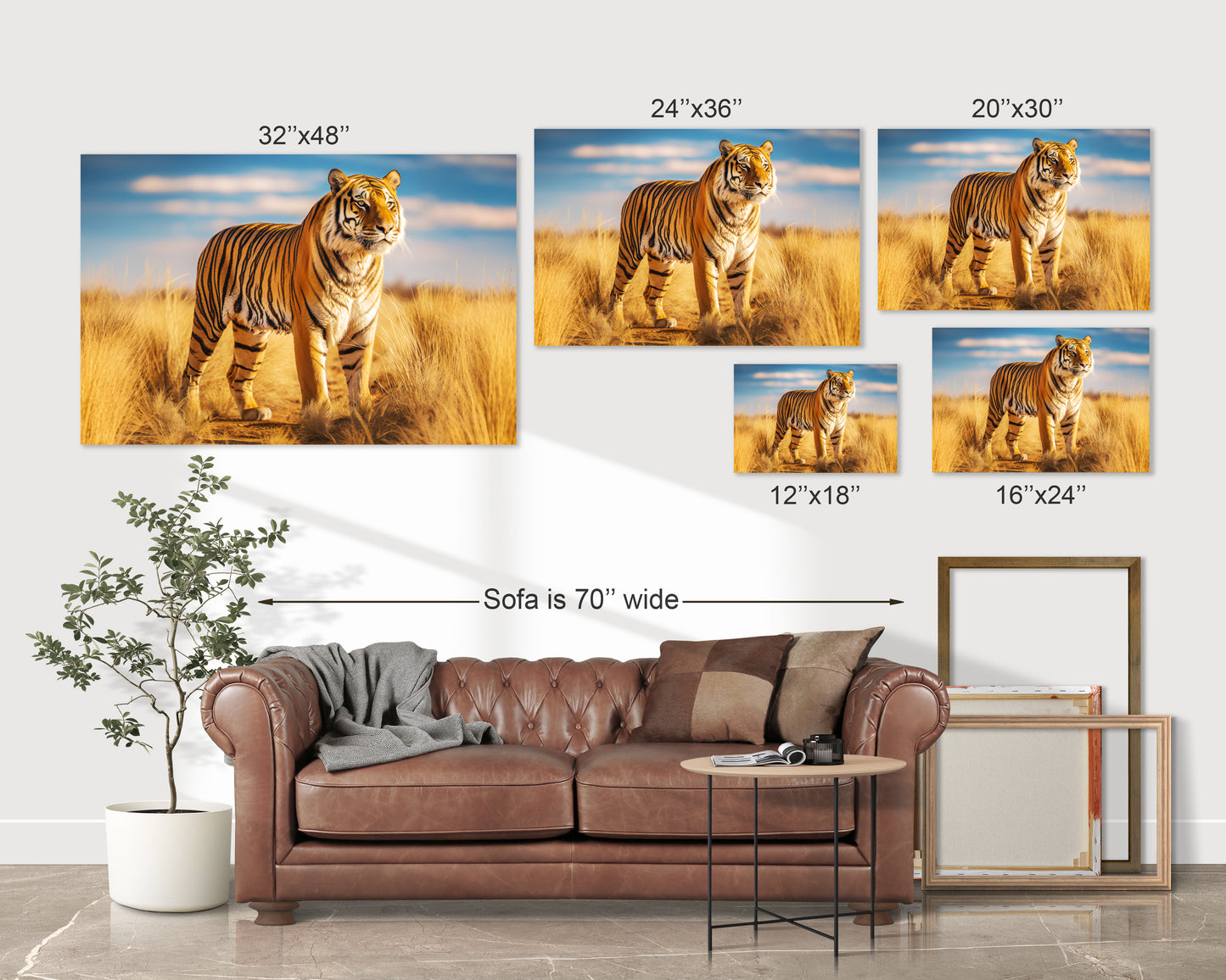 tiger wall art