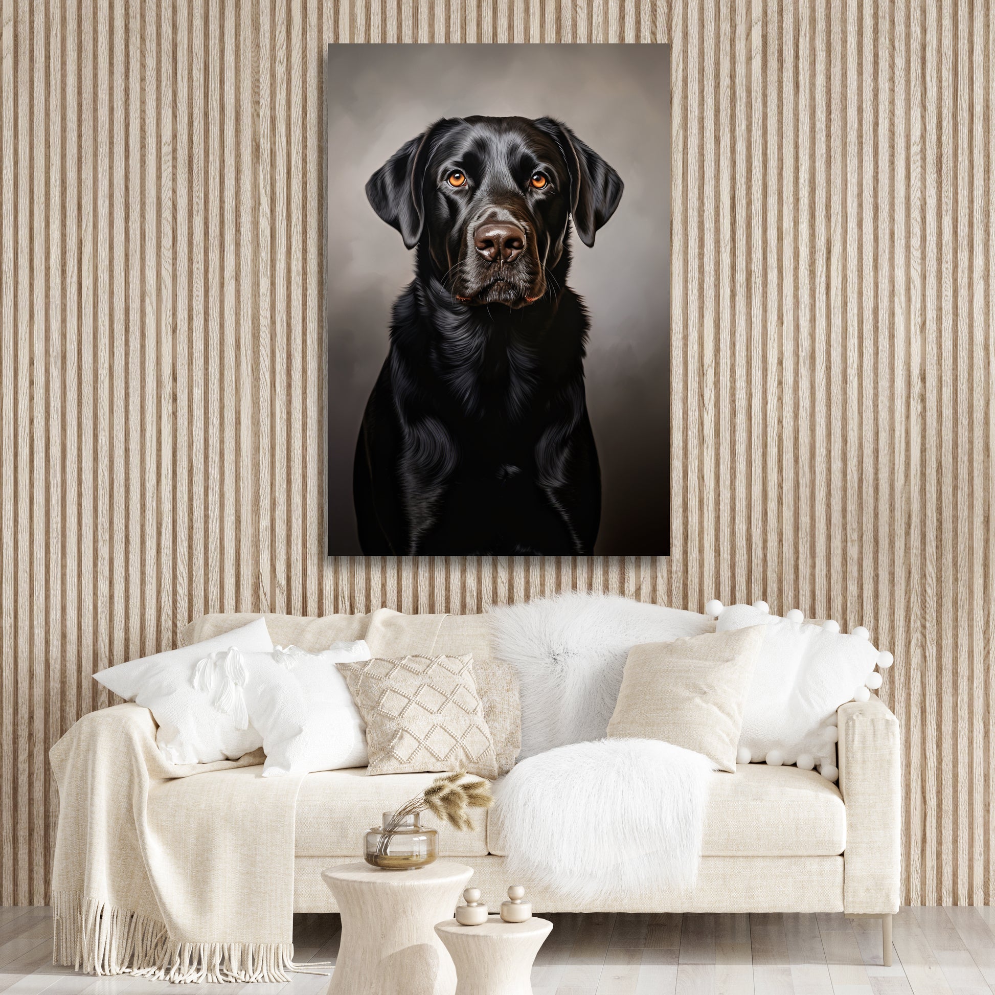 aesthetic Black Lab wall decor art, Black Lab art wall decor ideas