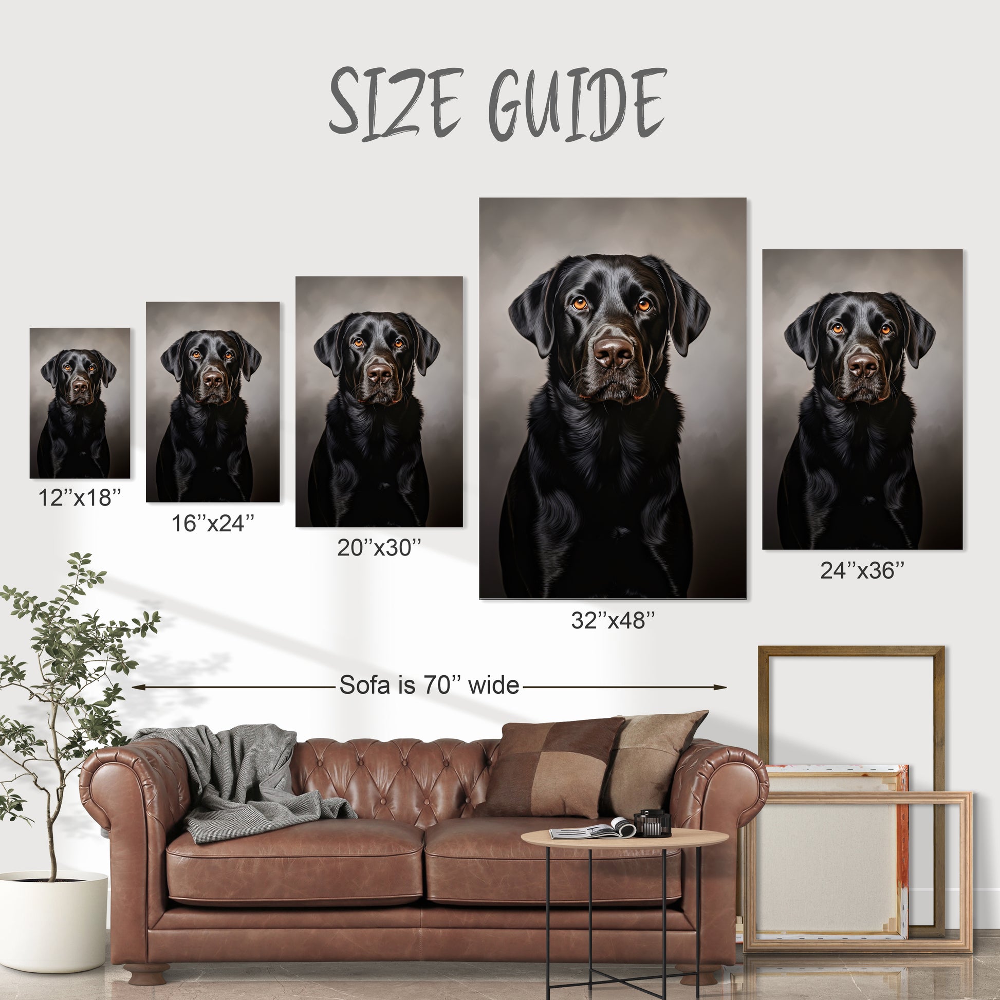 aesthetic art Black Labrador Retriever decor