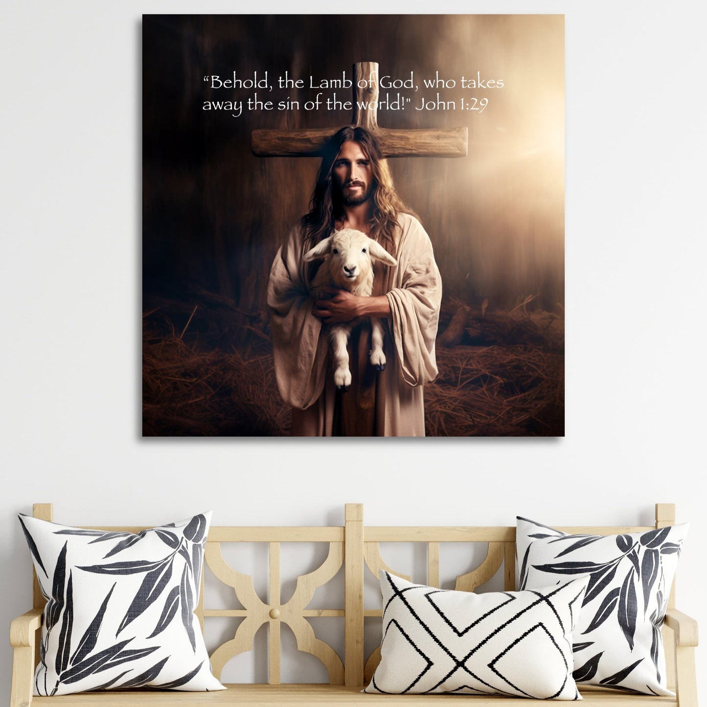 jesus is the lamb of god wall decor art prints john 1:29