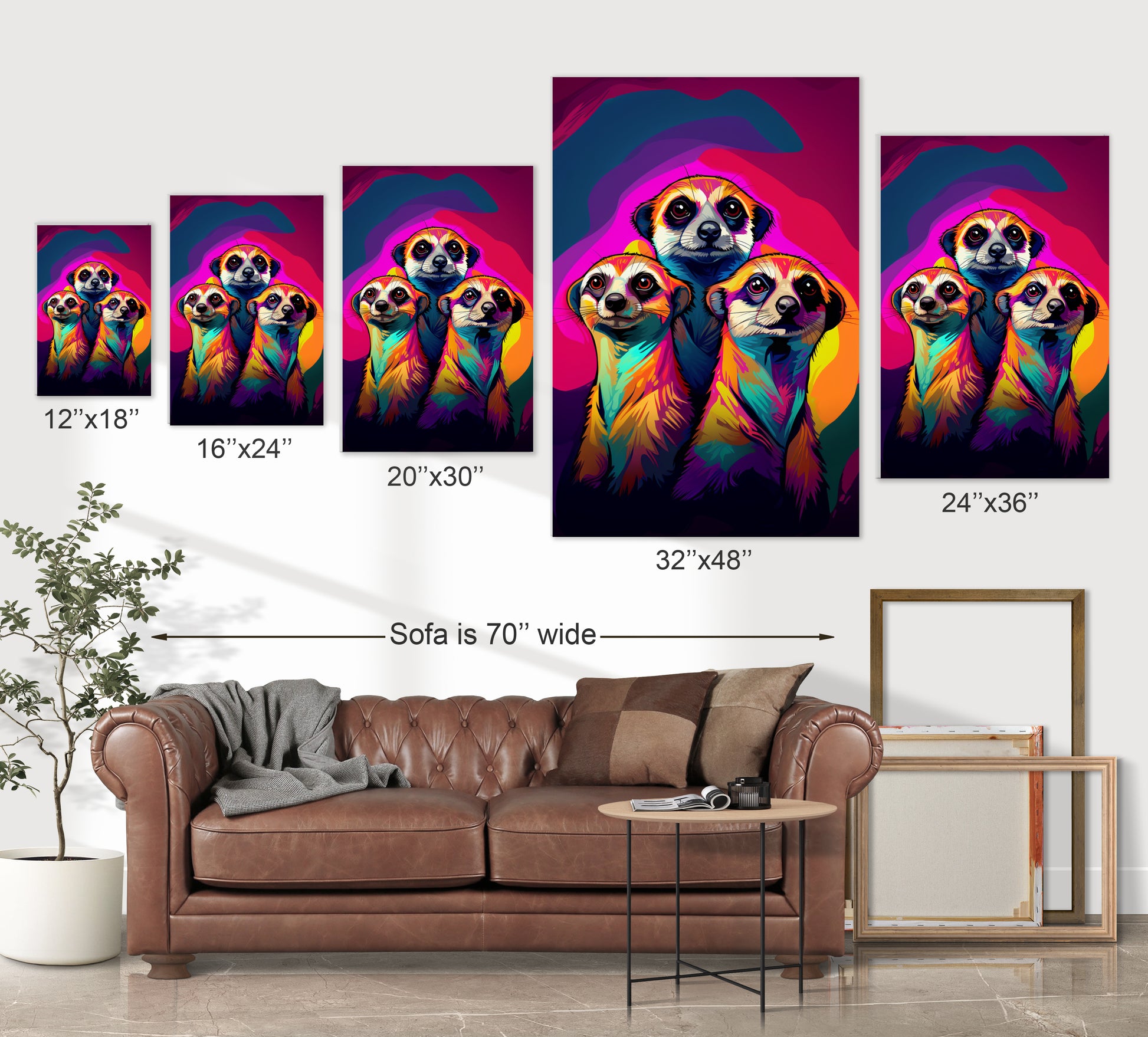 Meerkats wall art