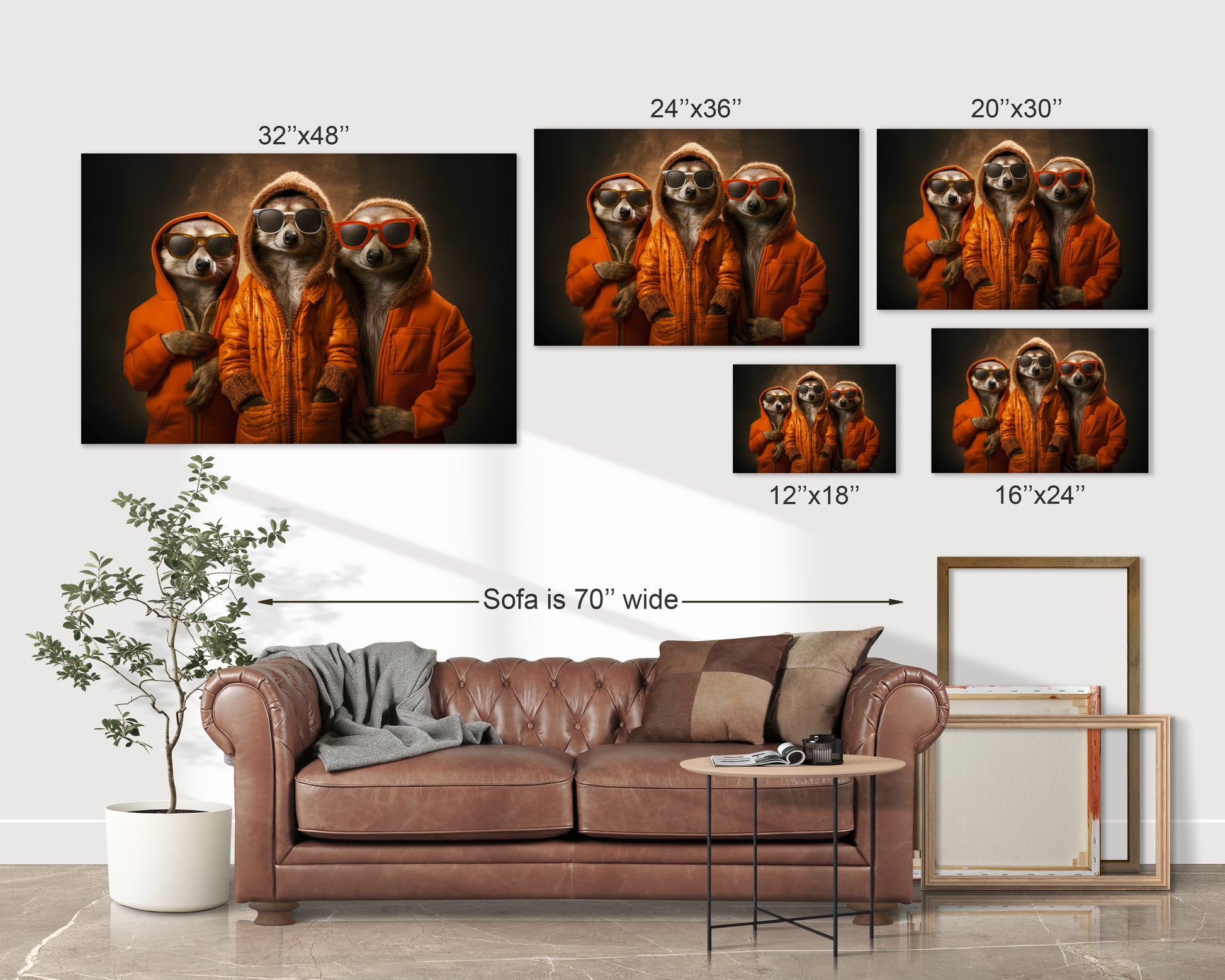 Meerkats wall art
