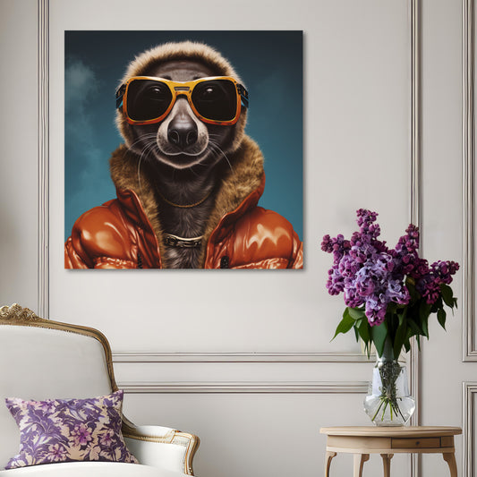 Meerkat aesthetic wall decor painting