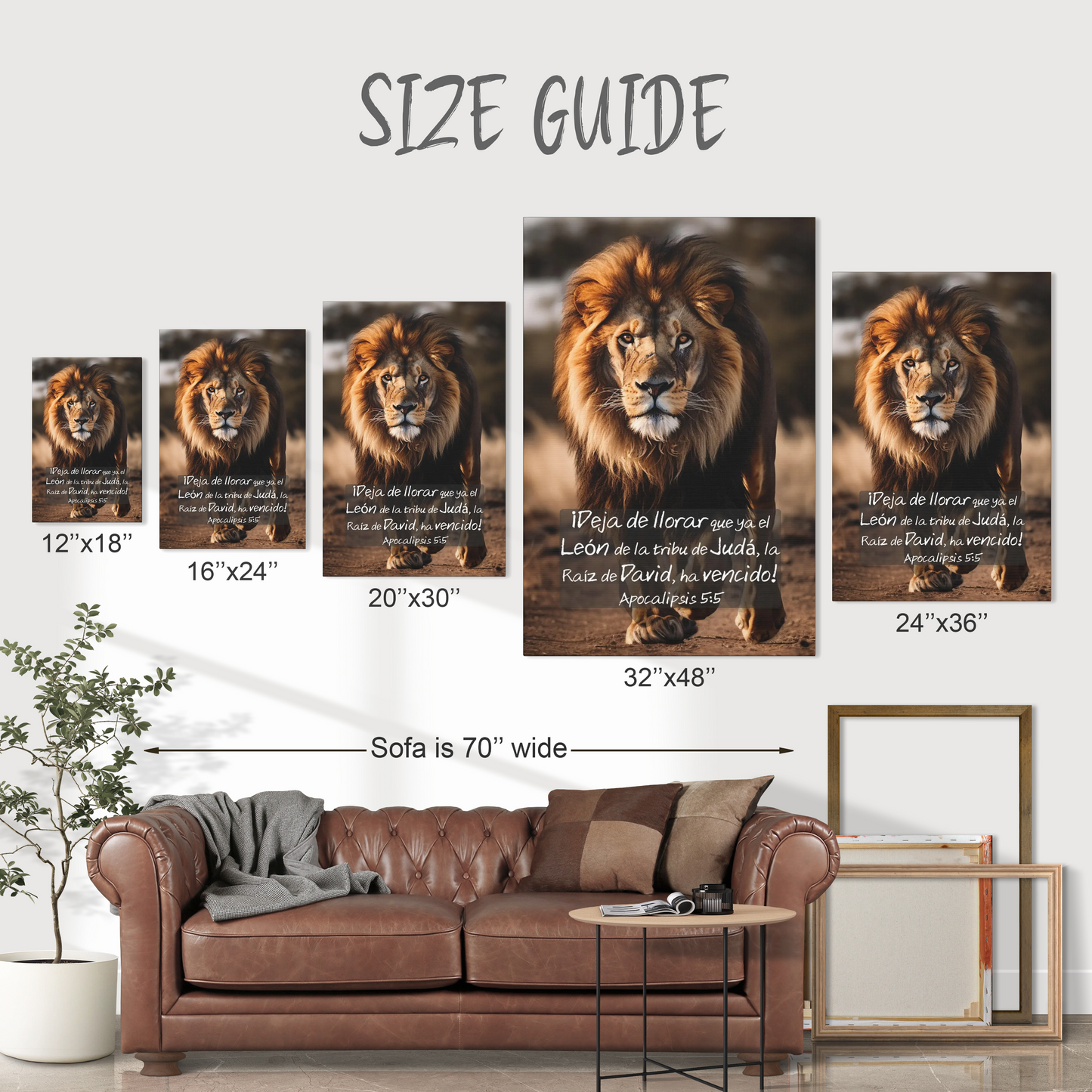 Lion of Judah canvas print spanish